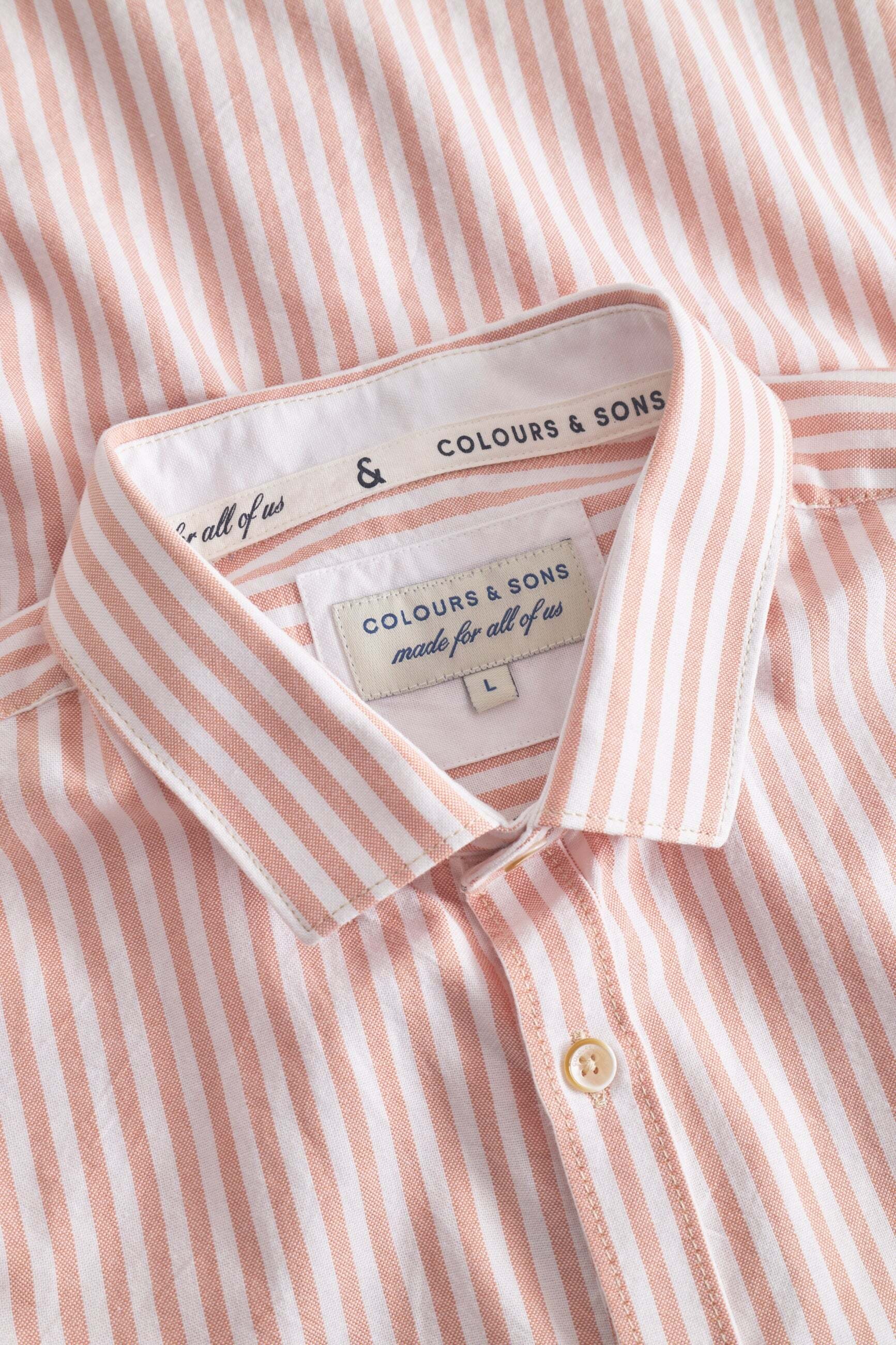 colours & sons Langarmhemd »colours & sons Langarmhemd Shirt-Soft Oxford Stripes«