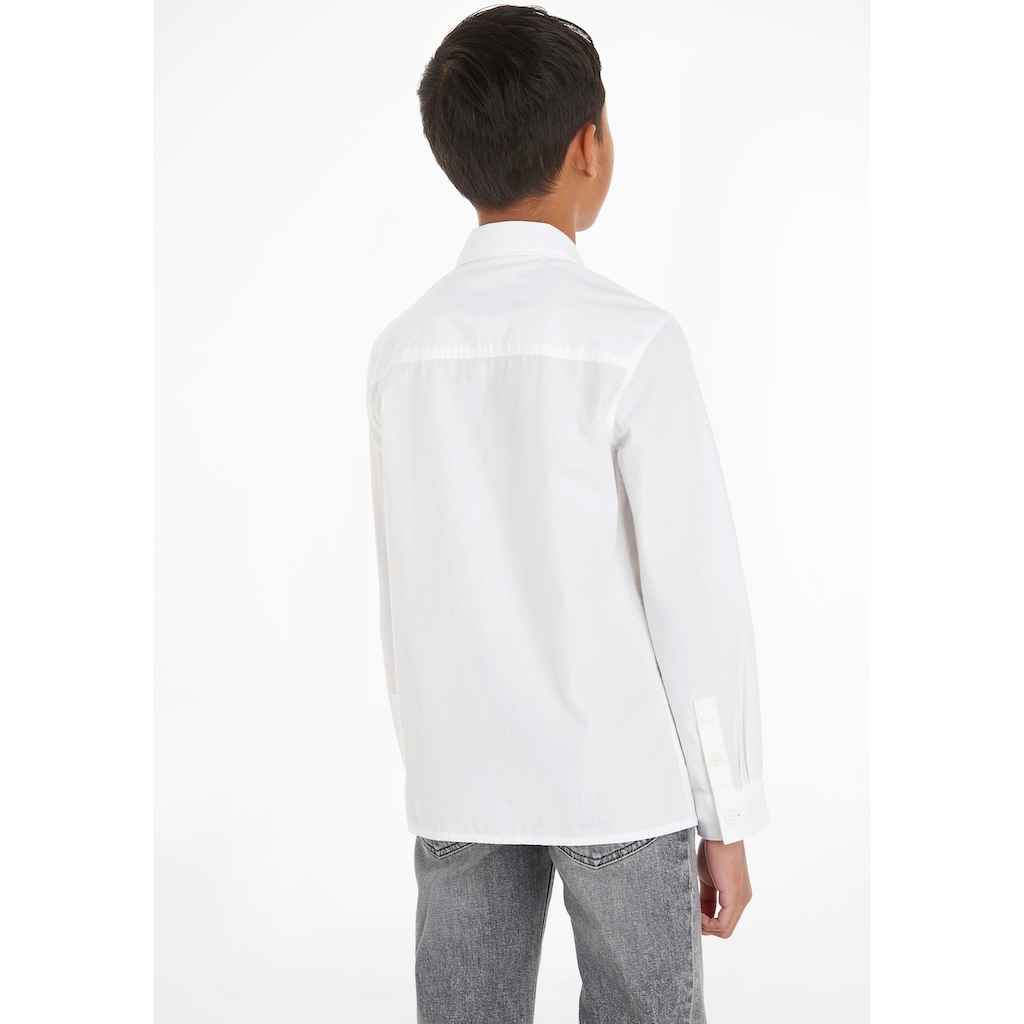 Calvin Klein Jeans Langarmhemd »CEREMONY POPLIN SHIRT«