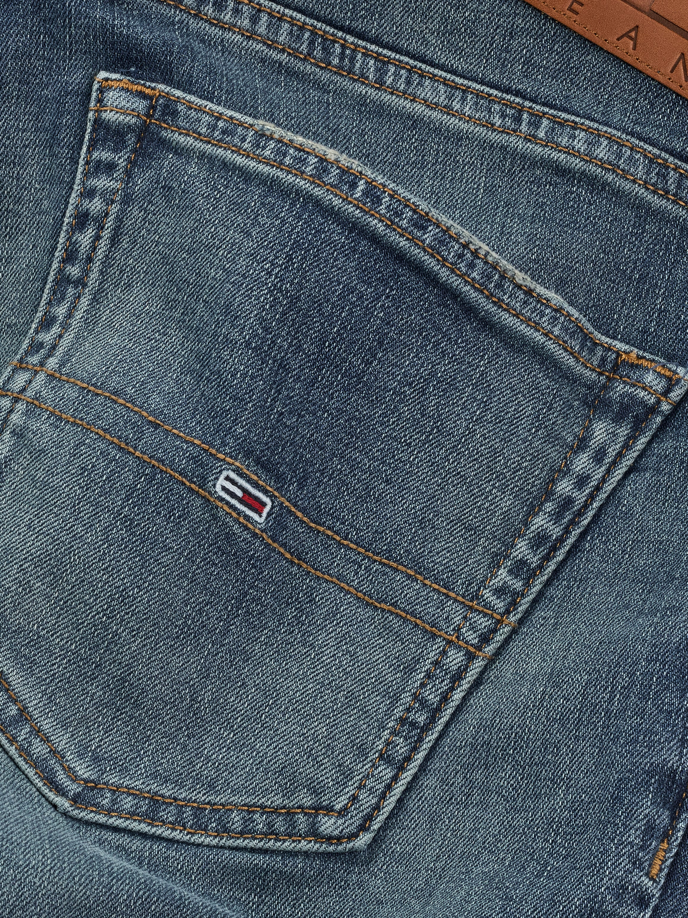 Tommy Jeans Slim-fit-Jeans »Austin Slim Tapered«, Mit Gürtelschlaufen