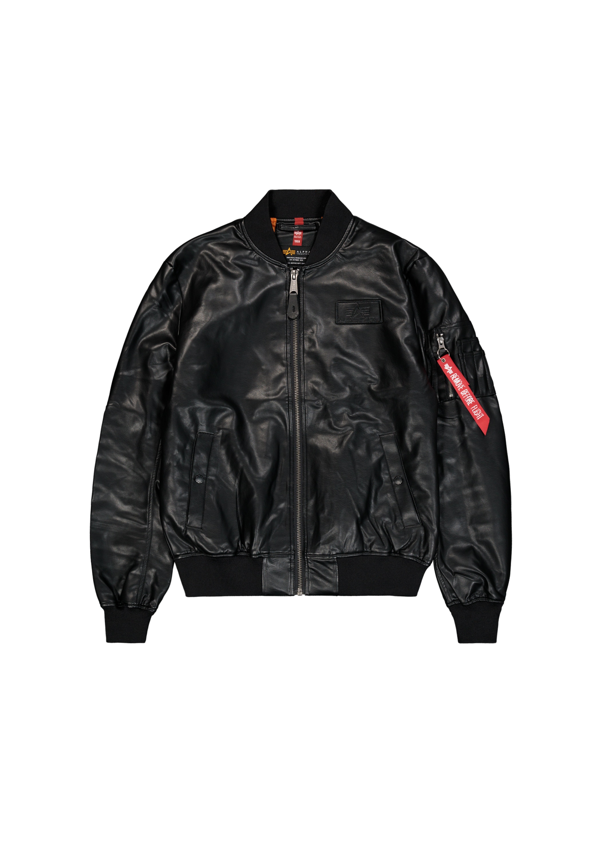 Alpha Industries Lederjacke »Alpha Industries Men - Bomber Jackets MA-1 VF Vegan Leather«