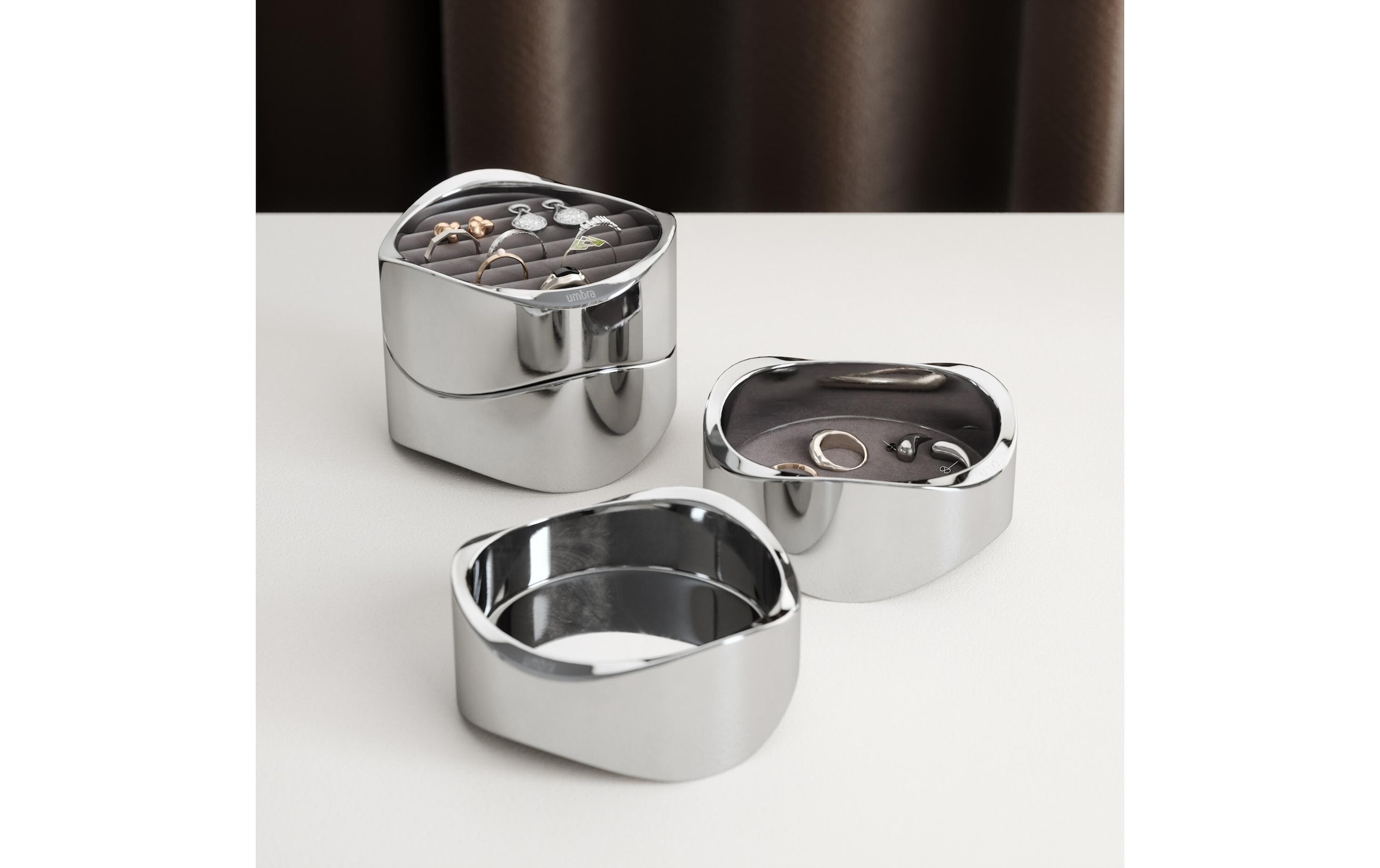 Umbra Aufbewahrungsbox »Mavy 11 cm Silberfarben«