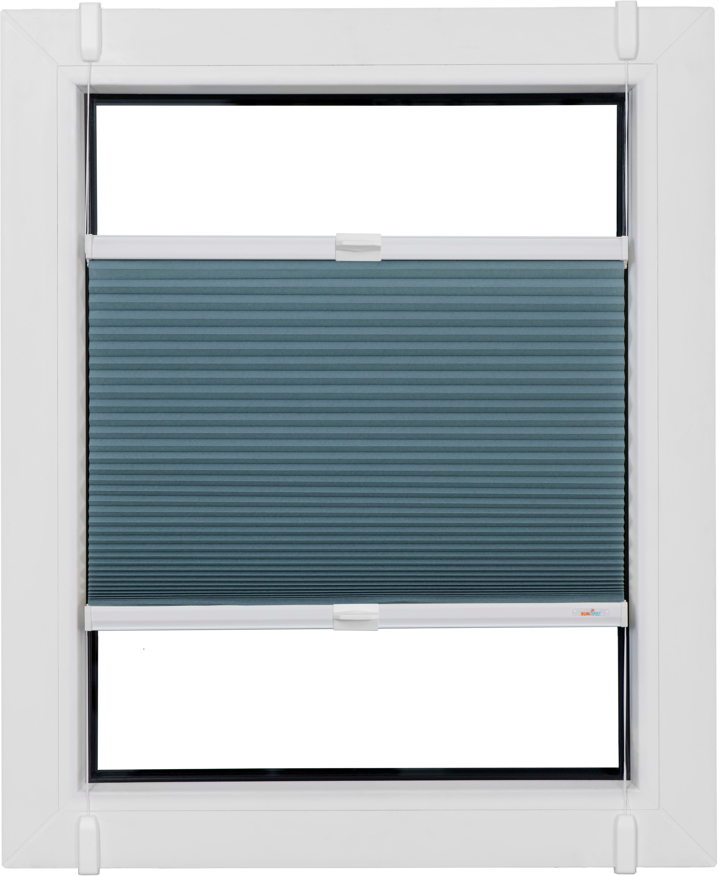 sunlines Wabenplissee »One Size Style Honeycomb TL«, blickdicht, ohne Bohren, verspannt, Zubehörfarbe weiss, zum Klemmen