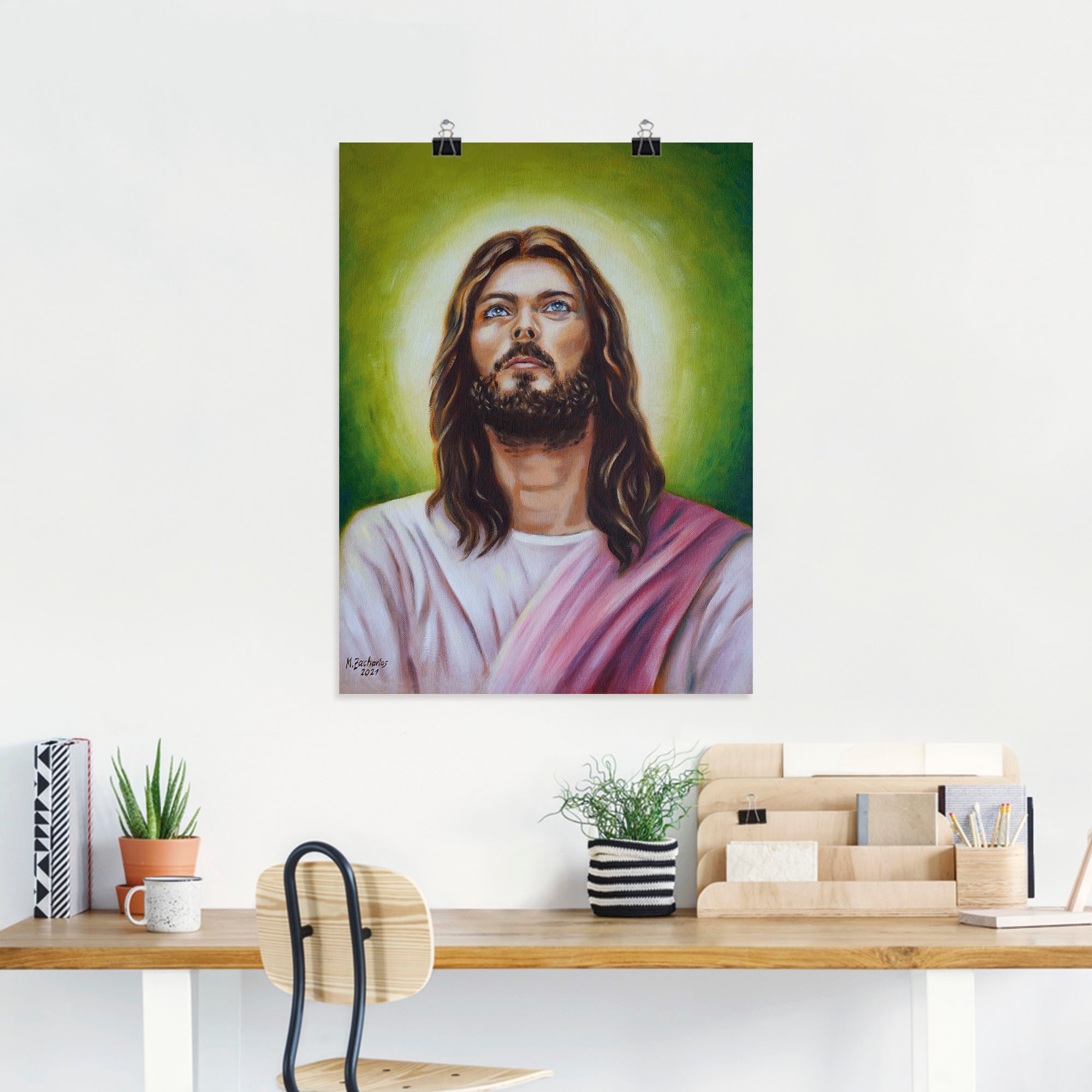 Artland Wandbild »Jesus Christus Porträt«, Christliche Bilder, (1 St.), als Leinwandbild, Poster in verschied. Grössen