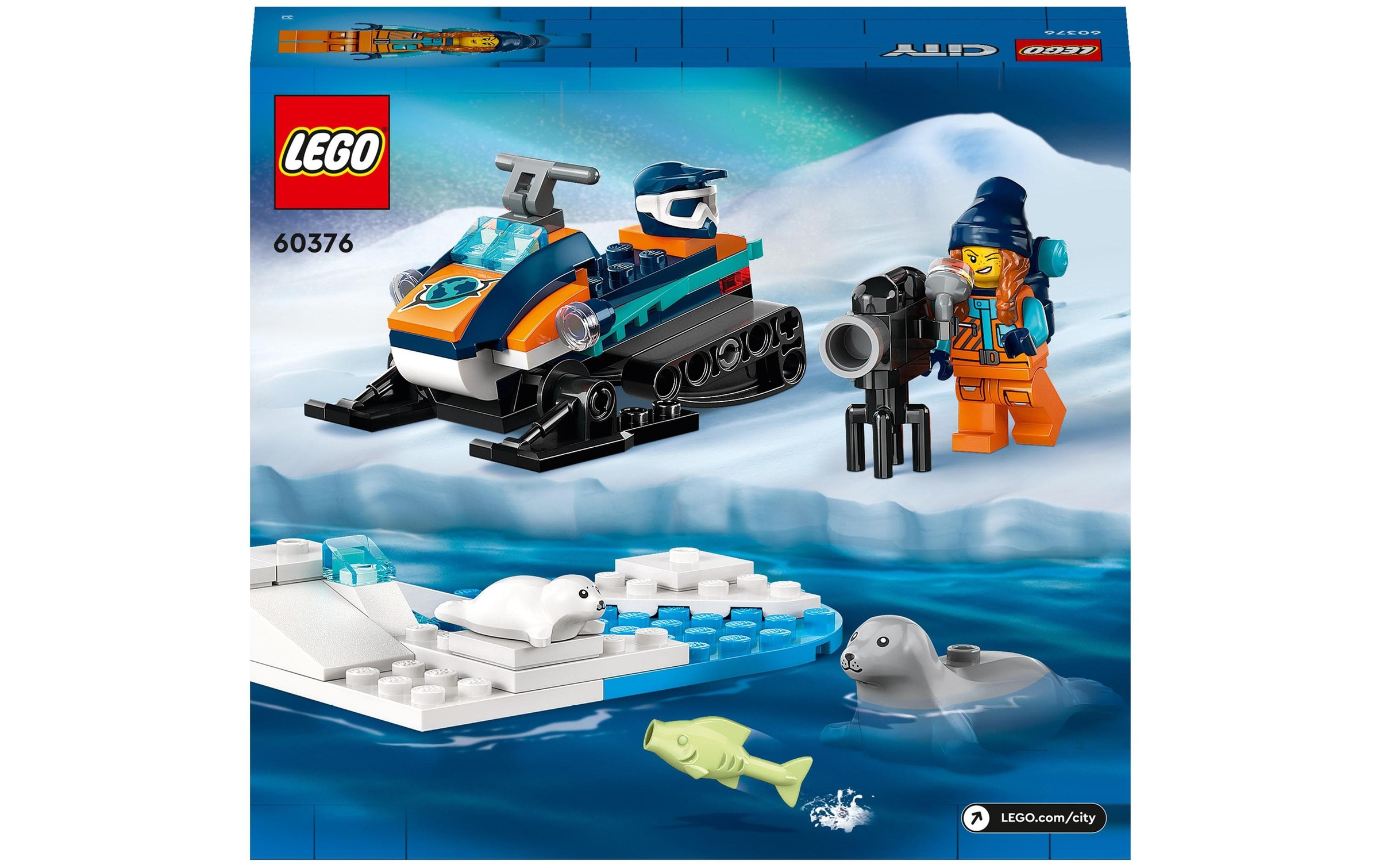 LEGO® Spielbausteine »City Arktis-Schneemobil 60376«, (70 St.)