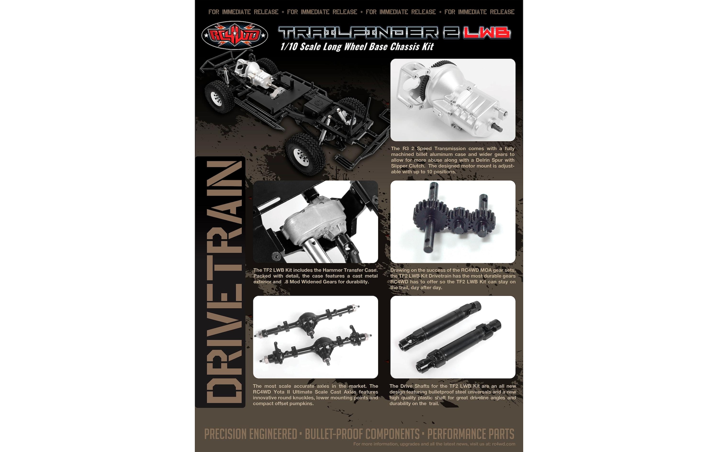RC-Monstertruck »RC4WD Trail Finder 2 LWB Chassis Kit,«
