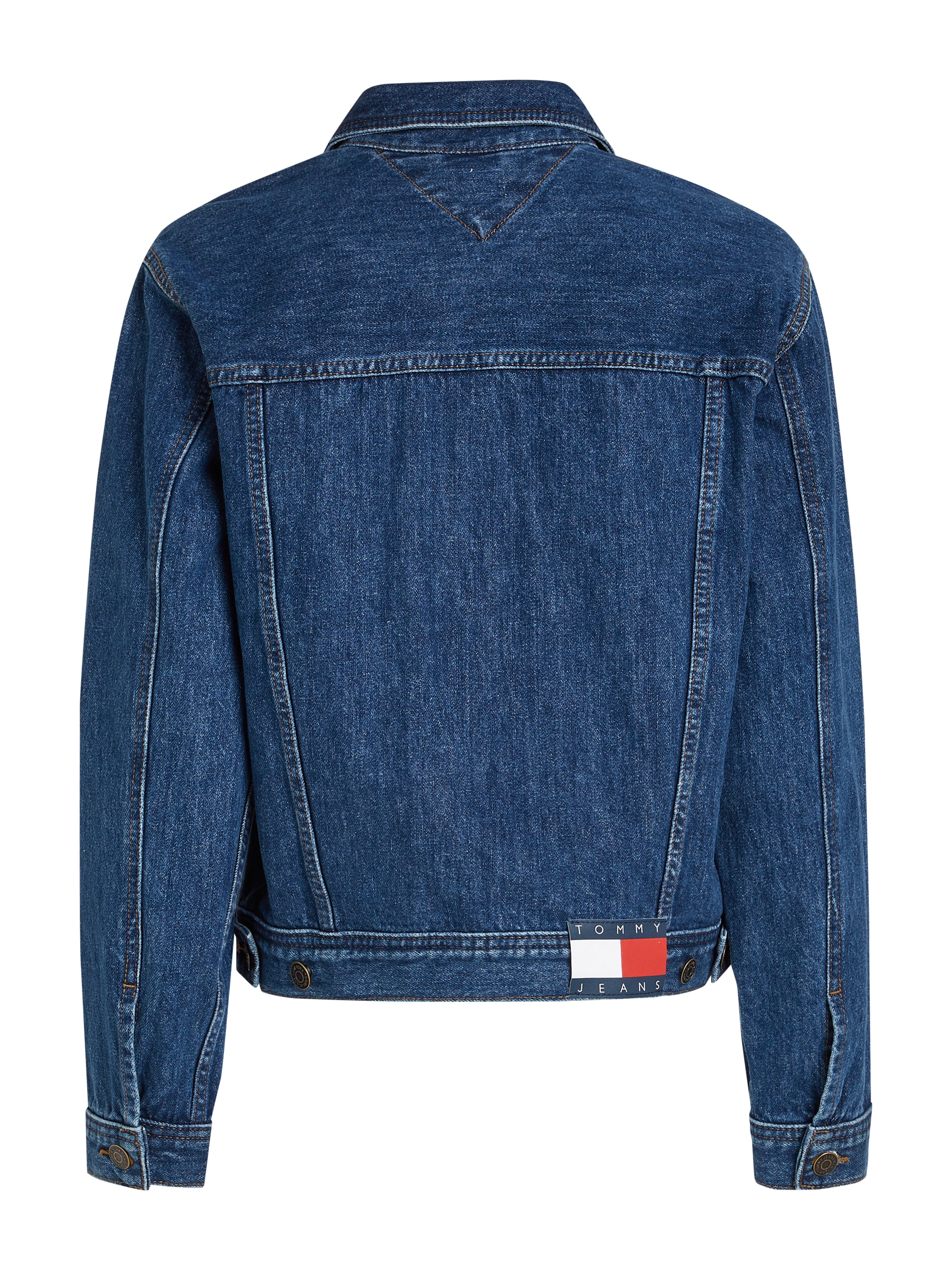 Tommy Jeans Jeansjacke »MOM CLS JACKET BH0056«, mit Tommy Jeans Flagge