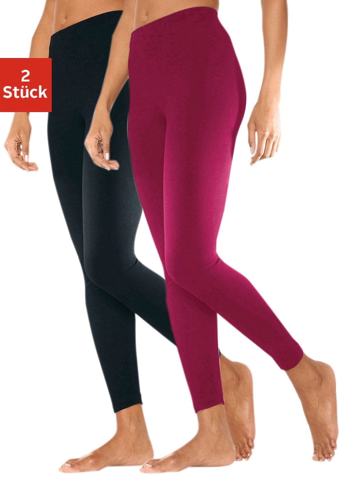 Vivance active Leggings mit Gummibund, Loungewear