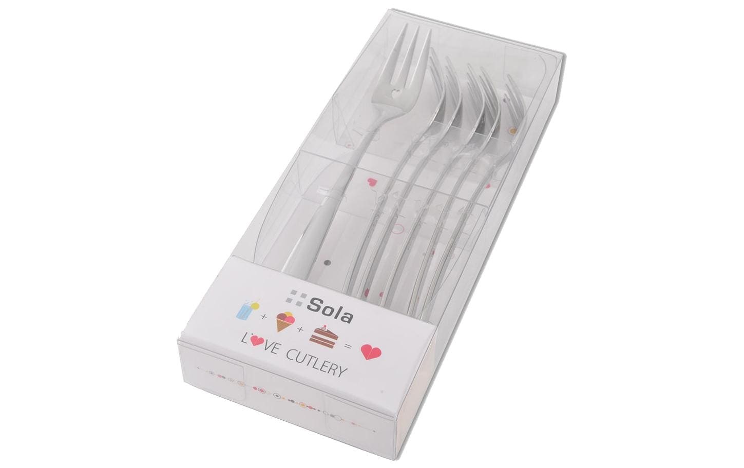 Besteck-Set »Gabel-Set S-Line 6-teilig, Chr«, (6 tlg.)