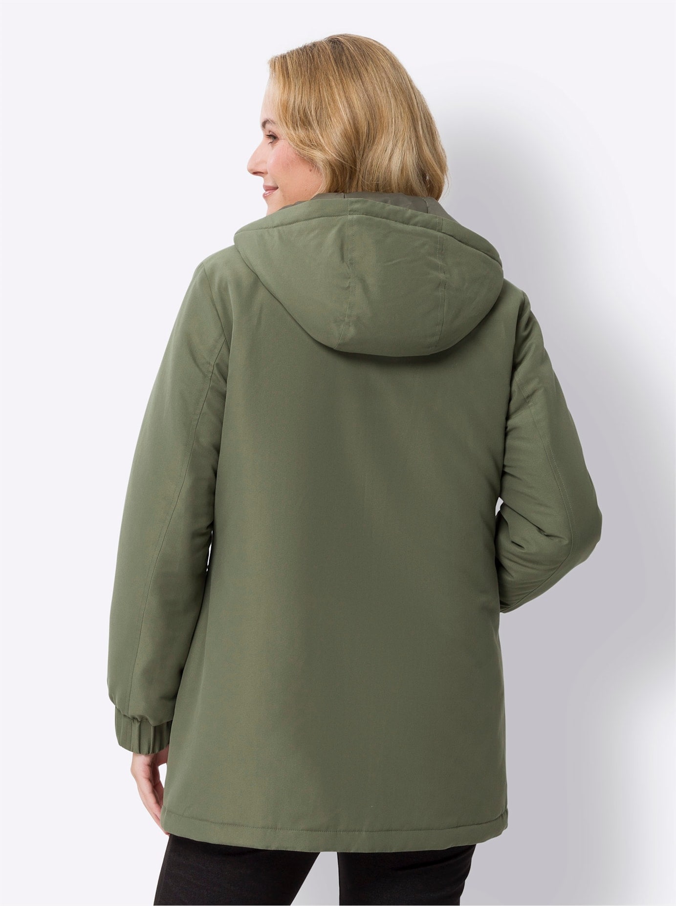 Classic Basics Langjacke, mit Kapuze