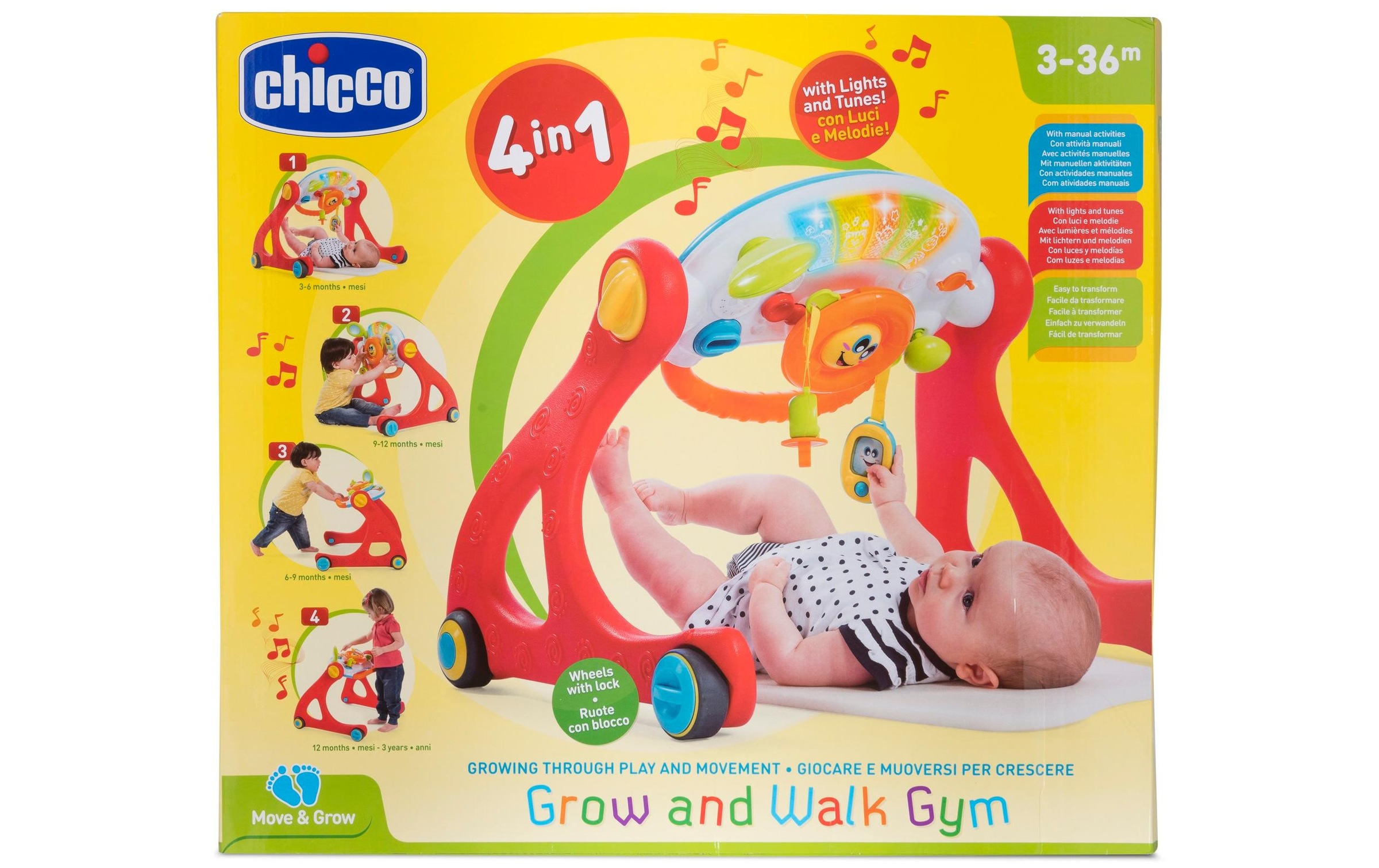 Jelmoli-Online Lauflernhilfe Grow ❤ im Shop 4 ordern Chicco And »Playgym In 1« Walk
