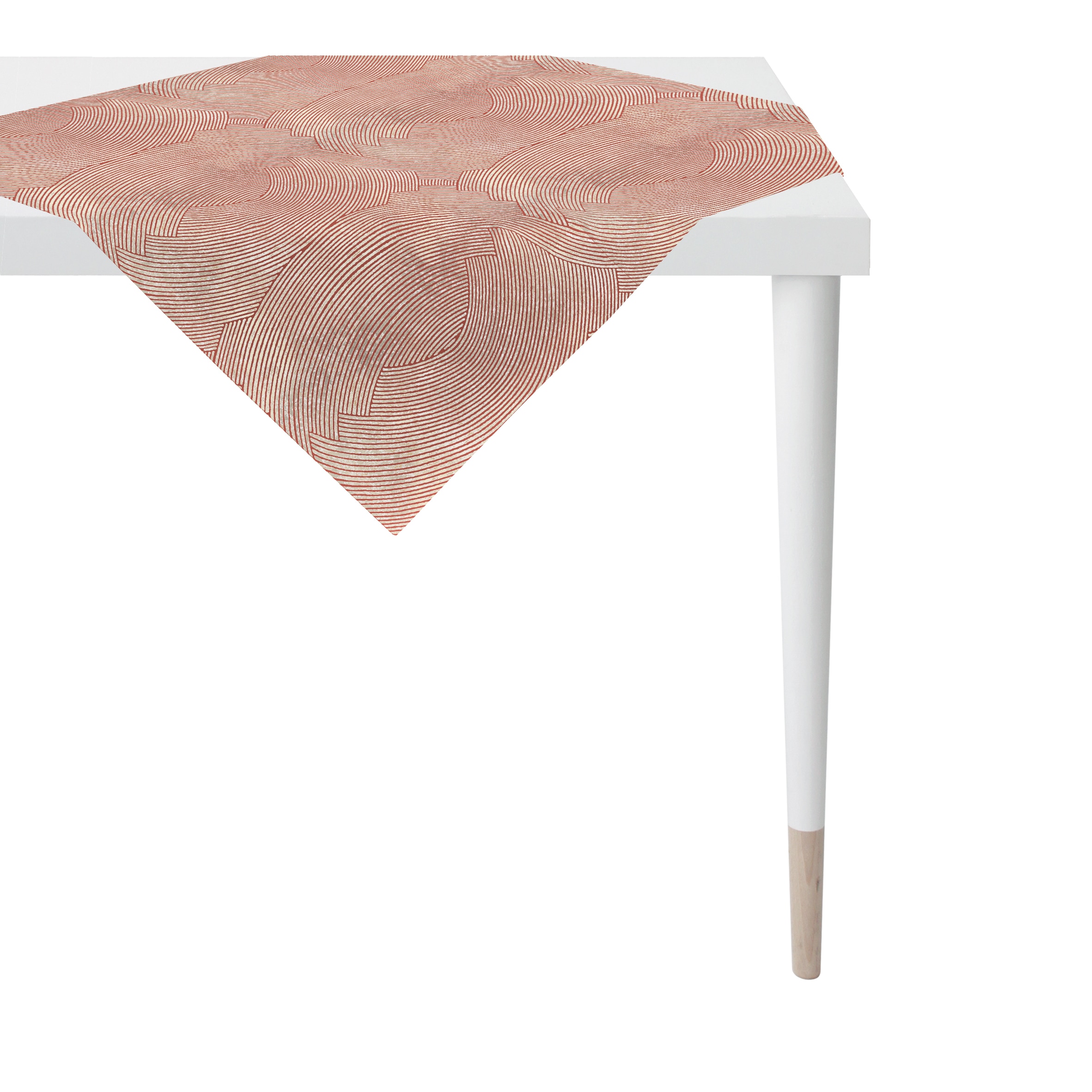 APELT Mitteldecke "5470" grafische Linen / Uni