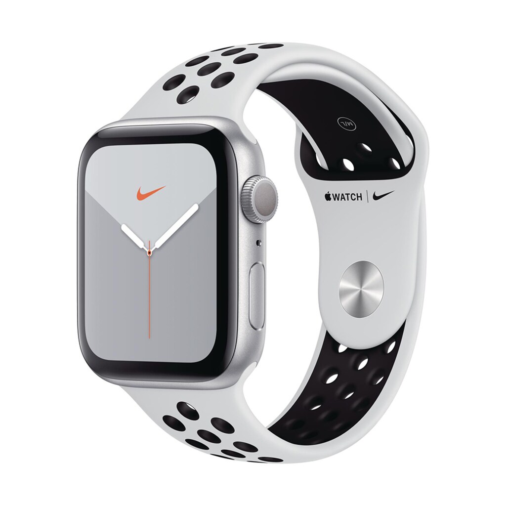 Apple Smartwatch »Serie Nike 5, GPS, 44 mm Aluminium-Gehäuse mit Nike-Sportarmband«, (Watch OS)