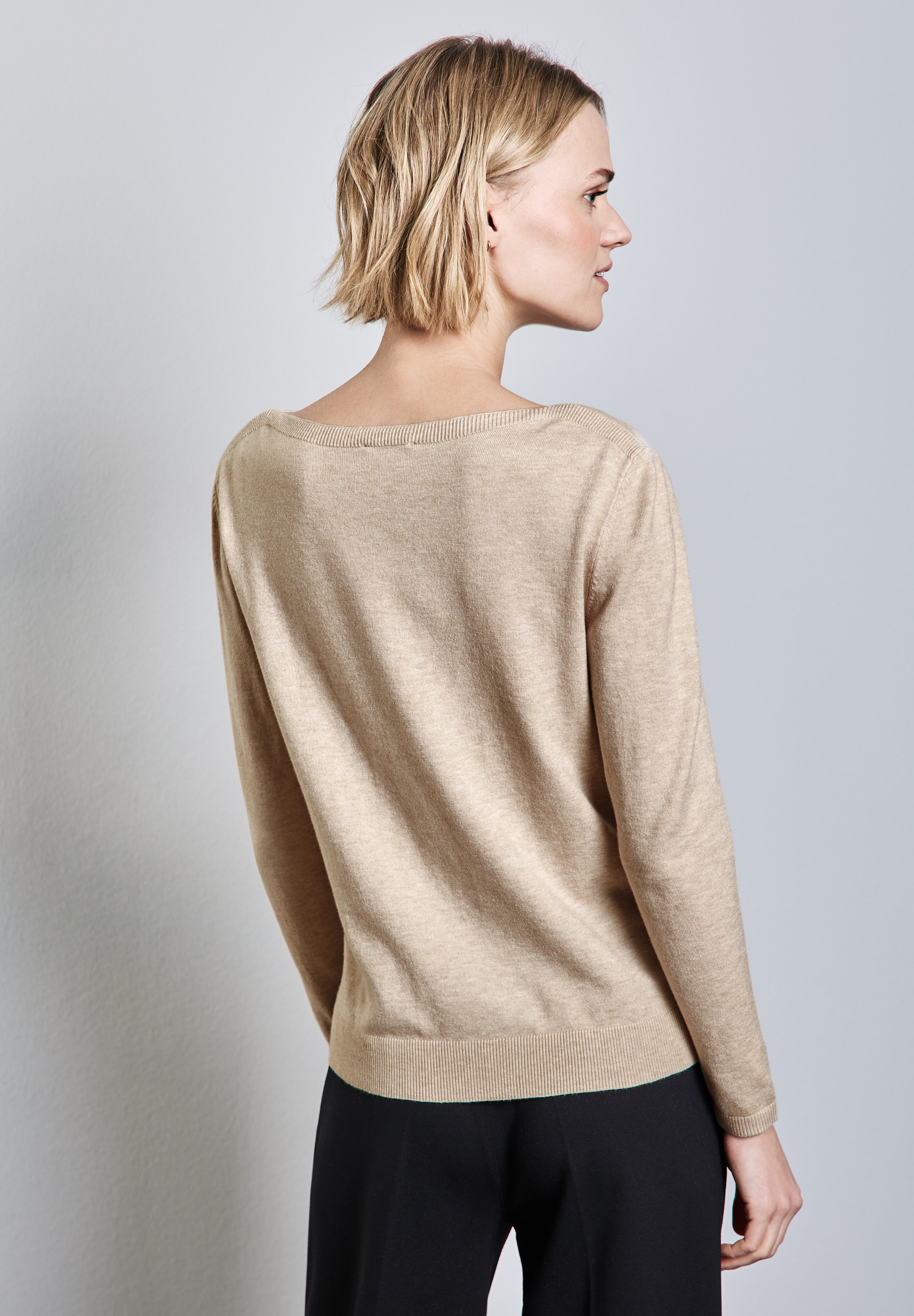 STREET ONE Strickpullover, mit Rippbündchen