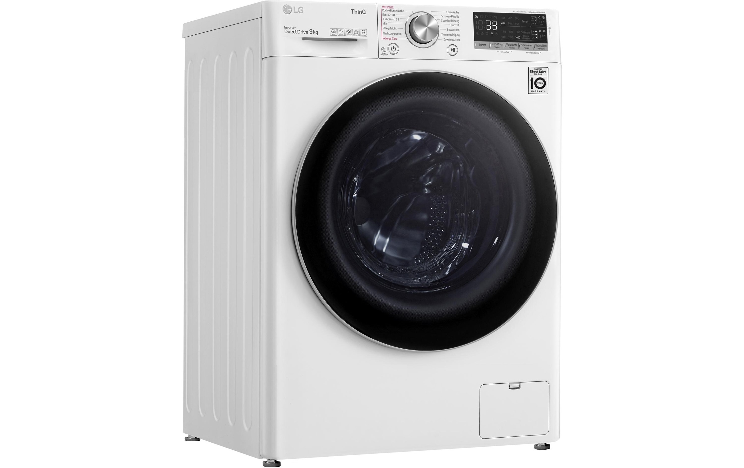 LG Waschmaschine »F4WV709AT1 Links«, 9 kg, 1400 U/min
