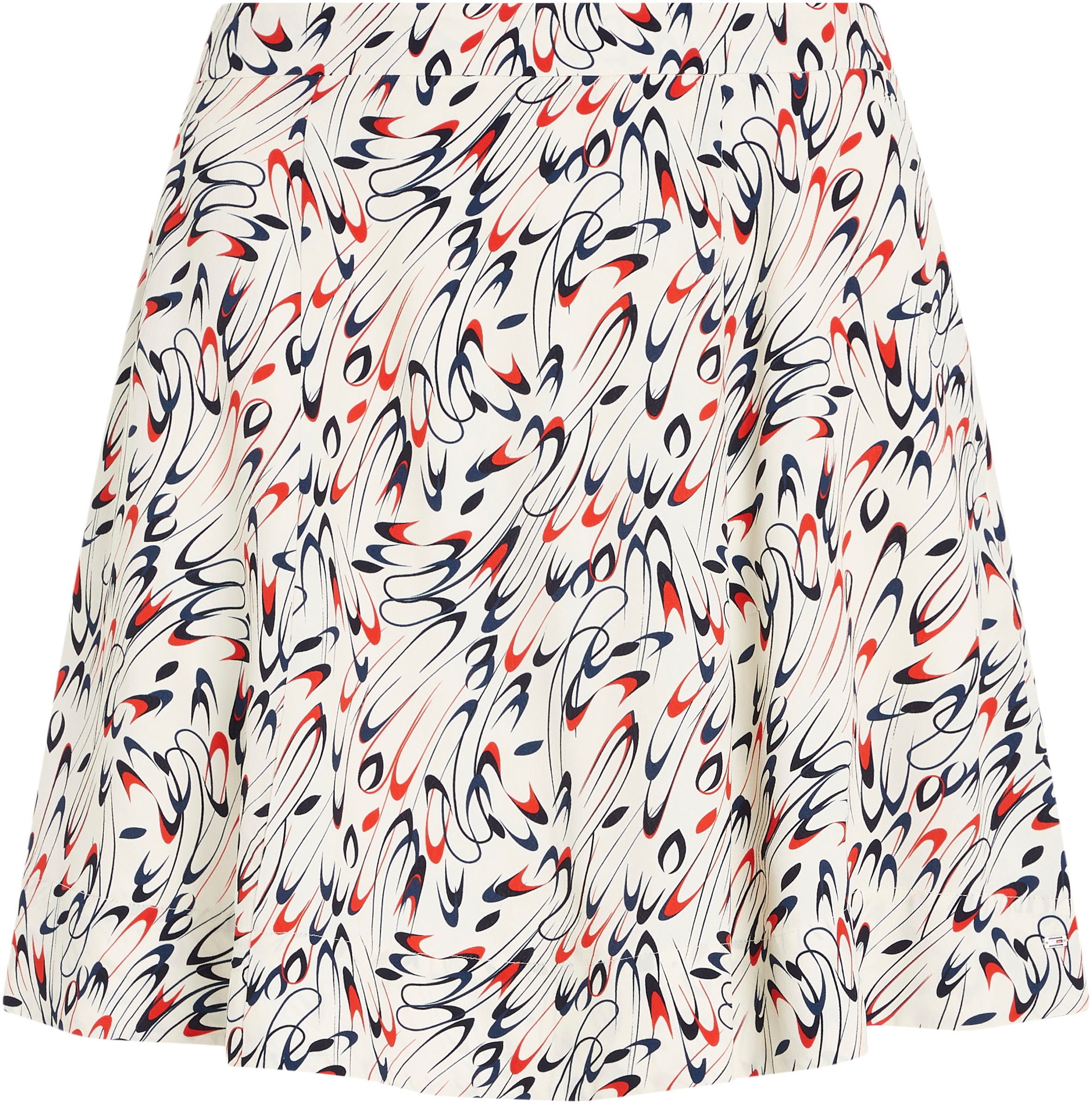 Tommy Hilfiger Minirock »SMALL RIBBON SHORT SKIRT«, Webrock mit Allover-Muster