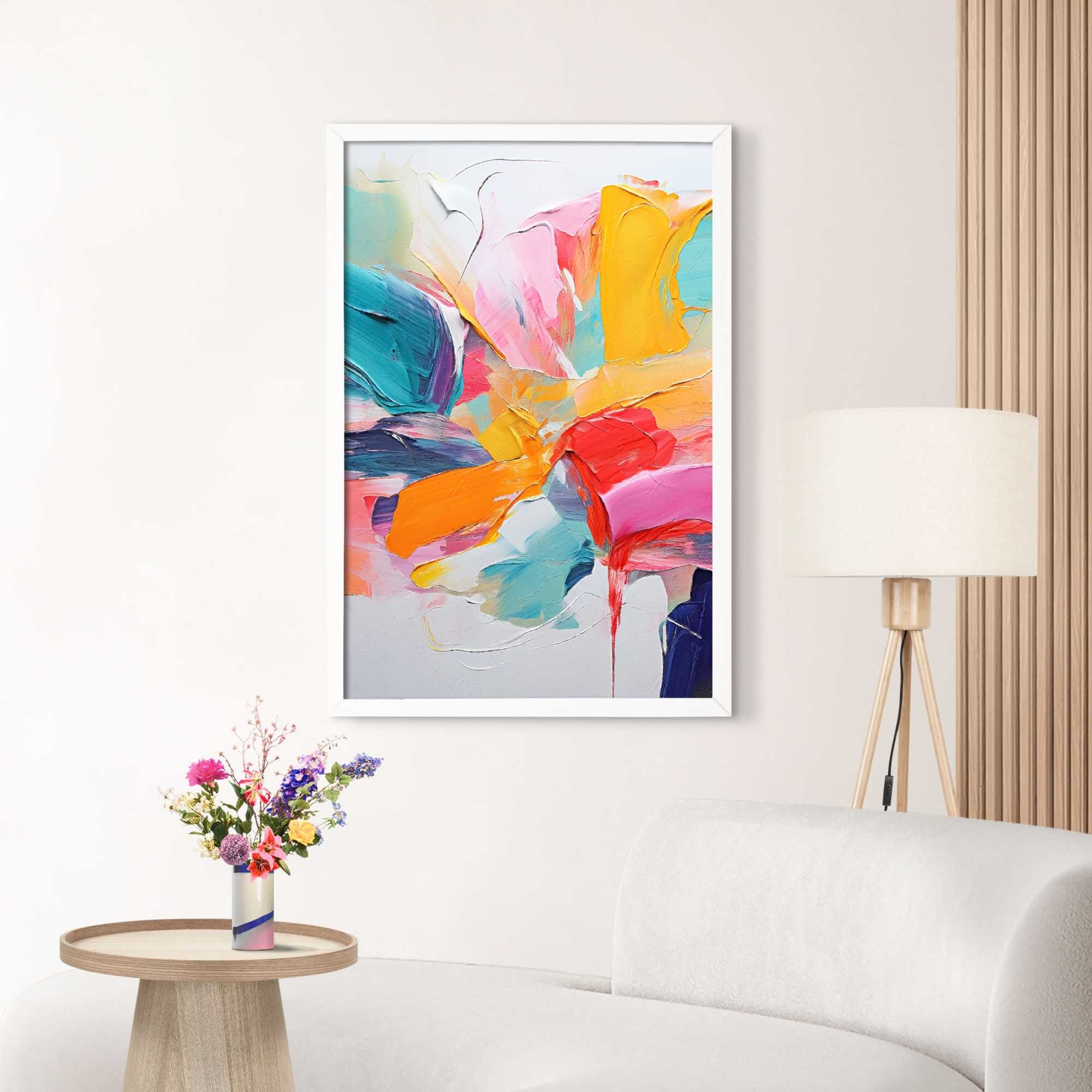 Reinders Bilderrahmen "Bilderrahmen Poster 61x91,5 oder 50x70" für 1 Bilder Wohnzimmer - Weiß - MDF - 64,5x95 cm