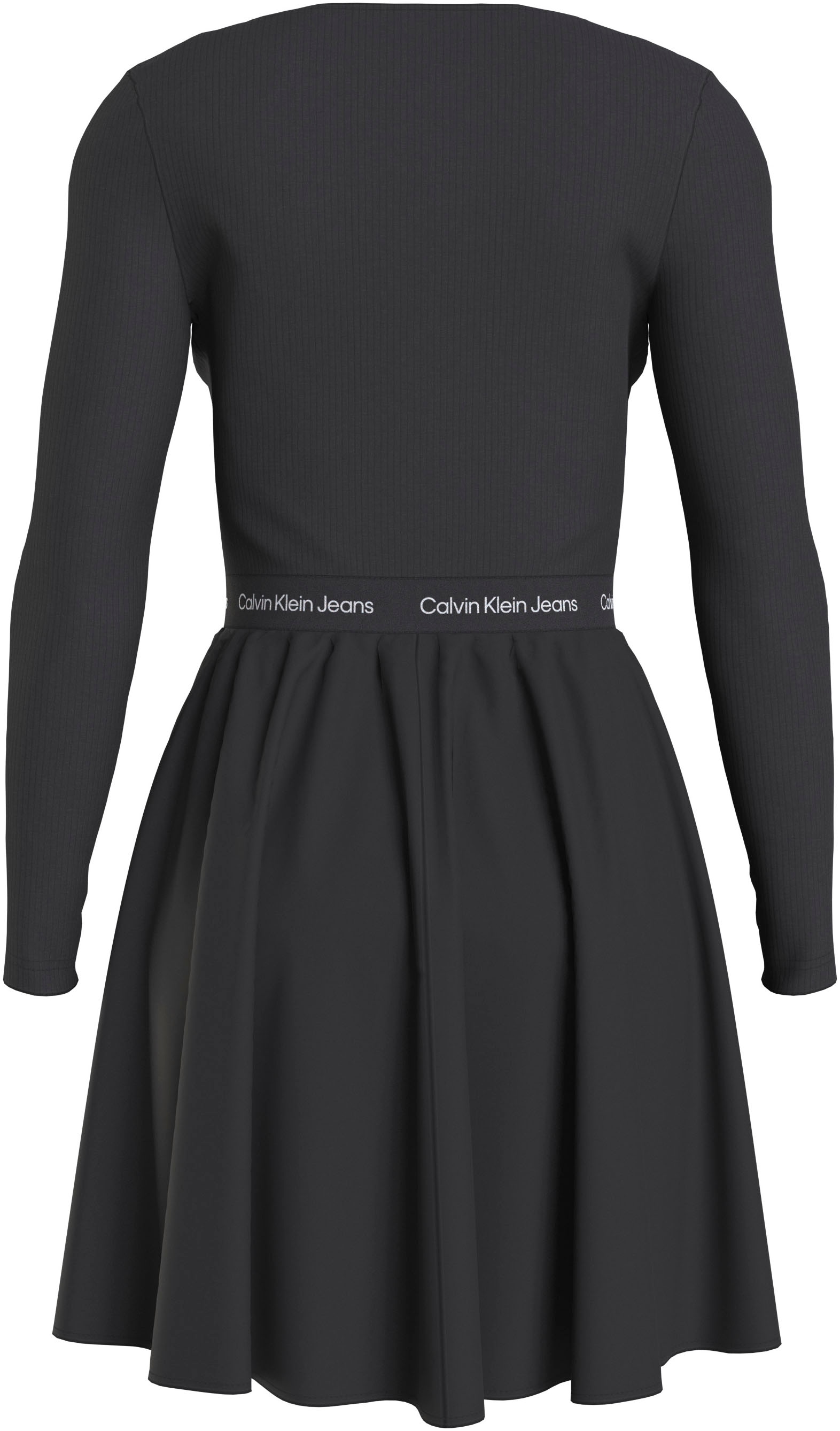 Calvin Klein Jeans Plus Skaterkleid »PLUS LOGO ELASTIC LS DRESS«