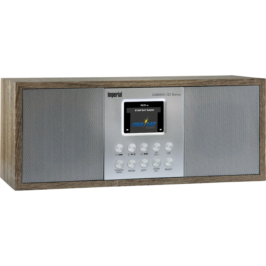 IMPERIAL Digitalradio (DAB+) »Dabman i30 Braun«, (Bluetooth-WLAN Digitalradio (DAB+)-FM-Tuner)