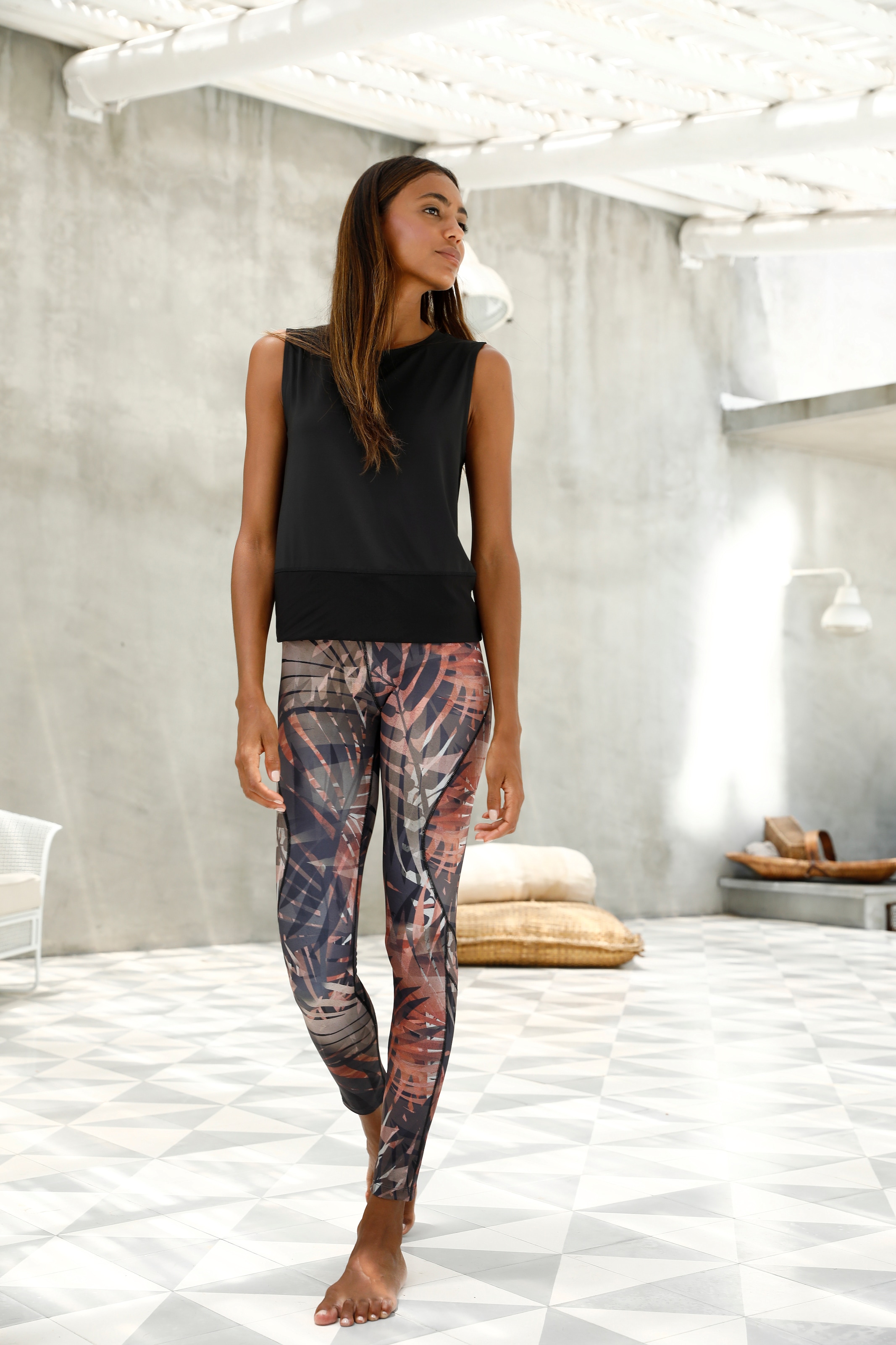 LASCANA ACTIVE online Loungewear Jelmoli-Versand kaufen bei Palmenprint, Leggings Schweiz mit abstraktem »Tropical«