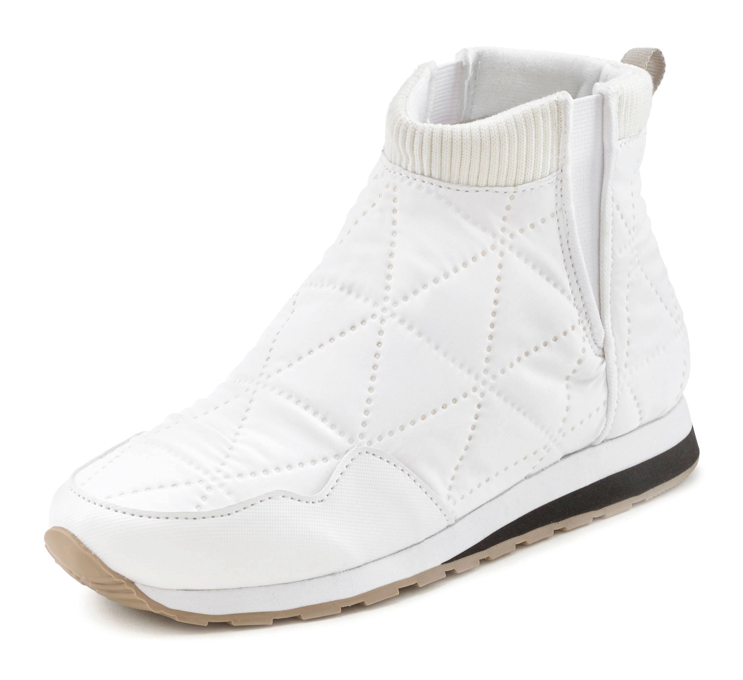 Winterstiefelette, in modischer Stepp-Optik, Ankle Stiefeletten, Outdoor Boots, Sneaker