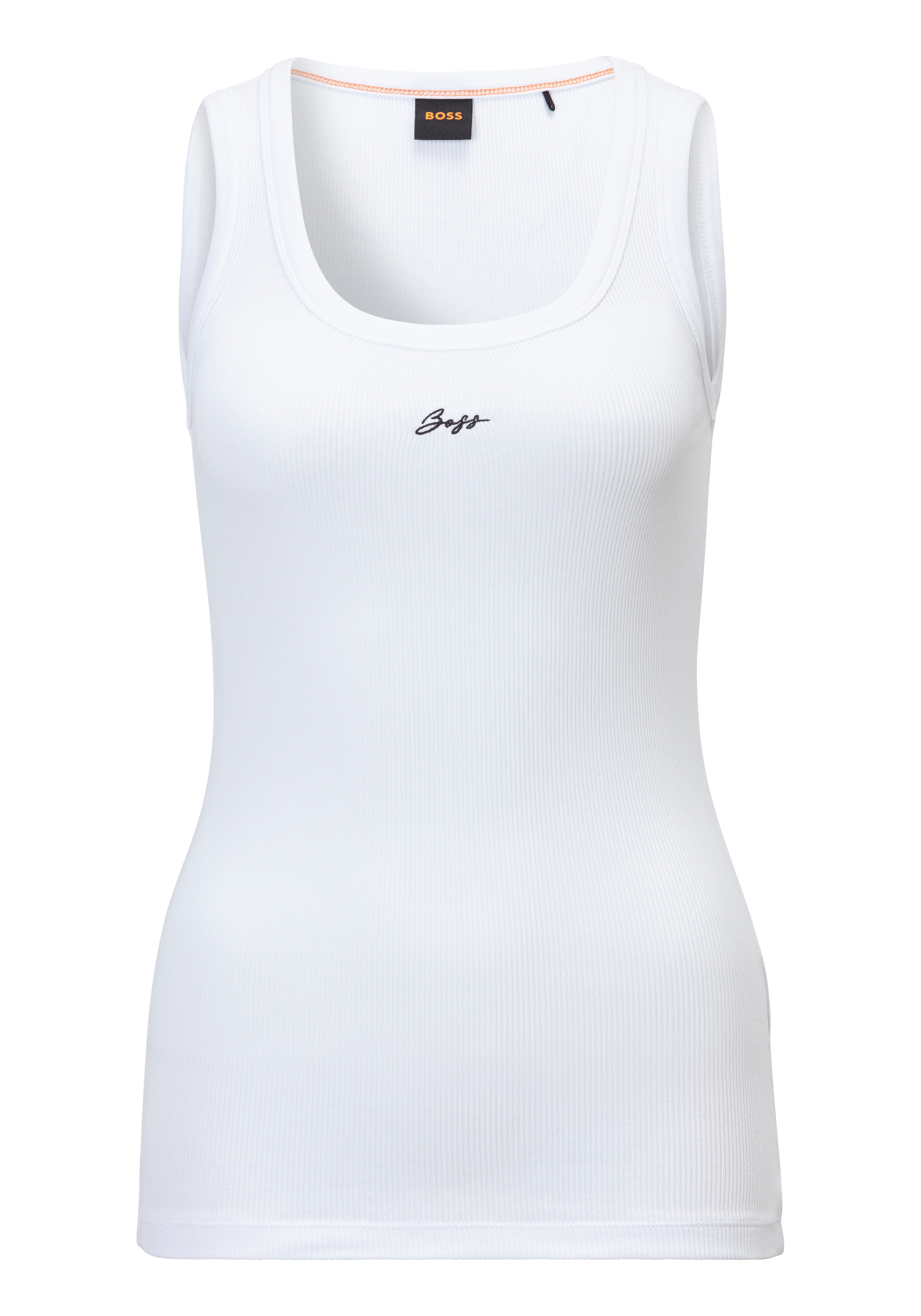 BOSS ORANGE Tanktop »Ematite Premium Damenmode« mit gerippter Struktur