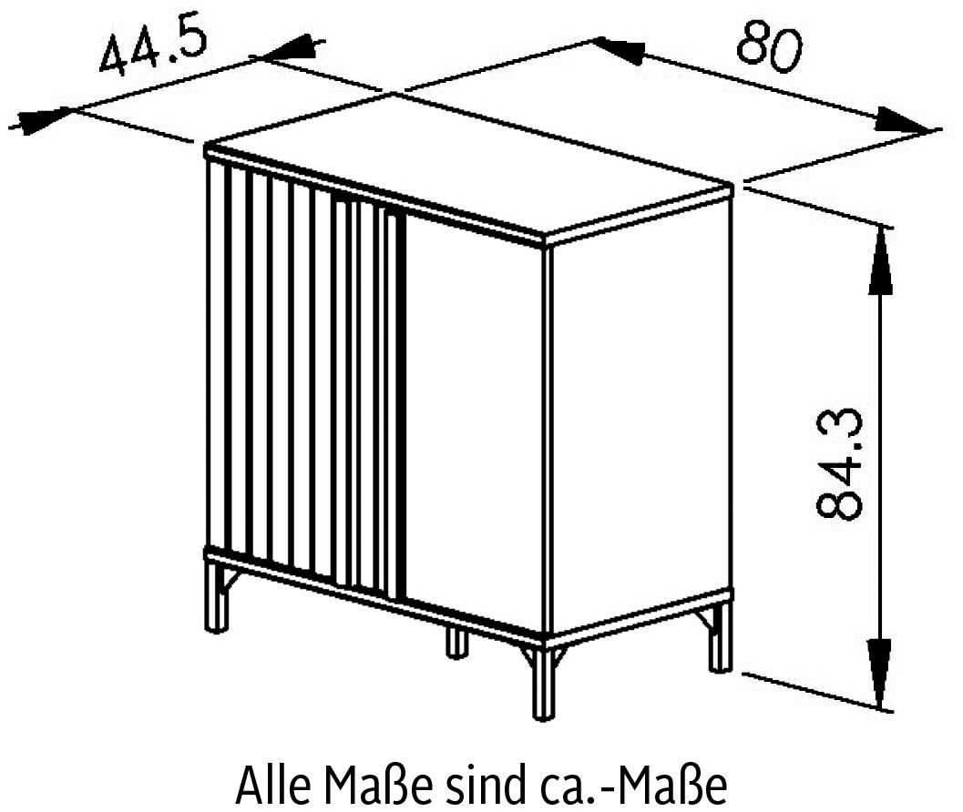 Gami Aktenschrank »Faro«, (1 St.), moderner Industrial Look