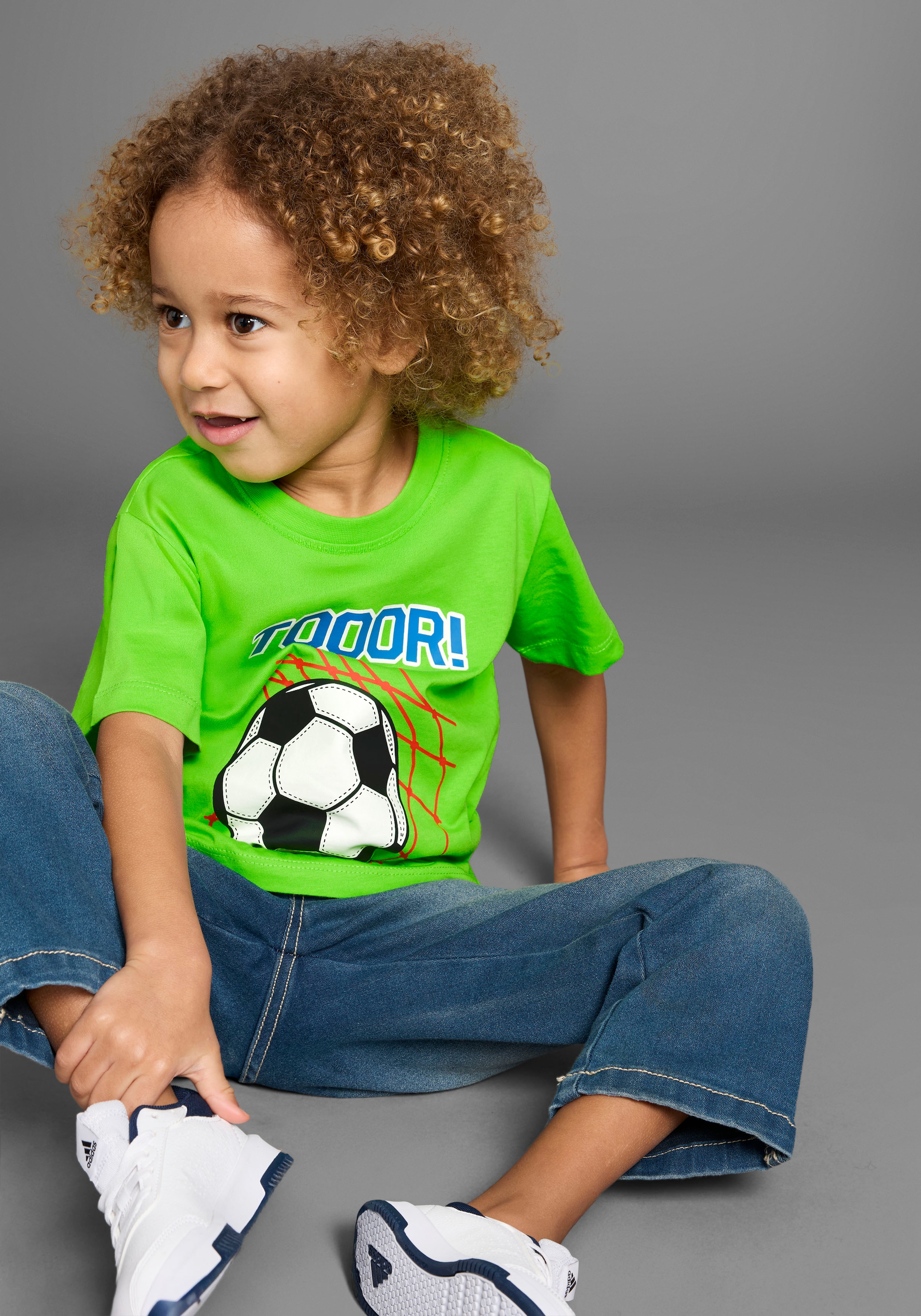 KIDSWORLD T-Shirt »Fussball-Print: TOOOR«, Kurzarm, Basic-Passform, mit Statements/Sprüchen