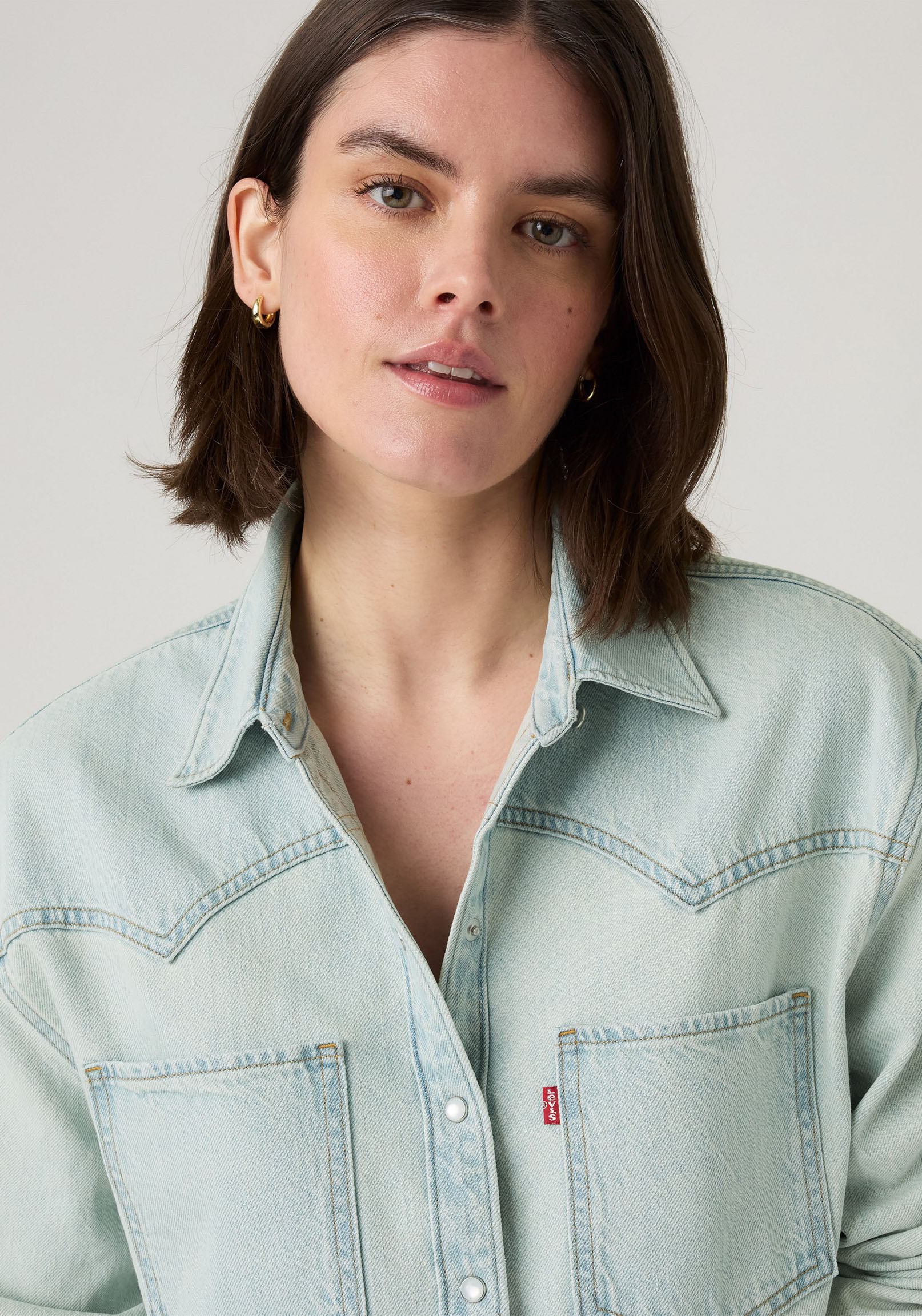 Levi's® Jeansbluse »TEODORA WESTERN SHIRT«, mit Druckknöpfen