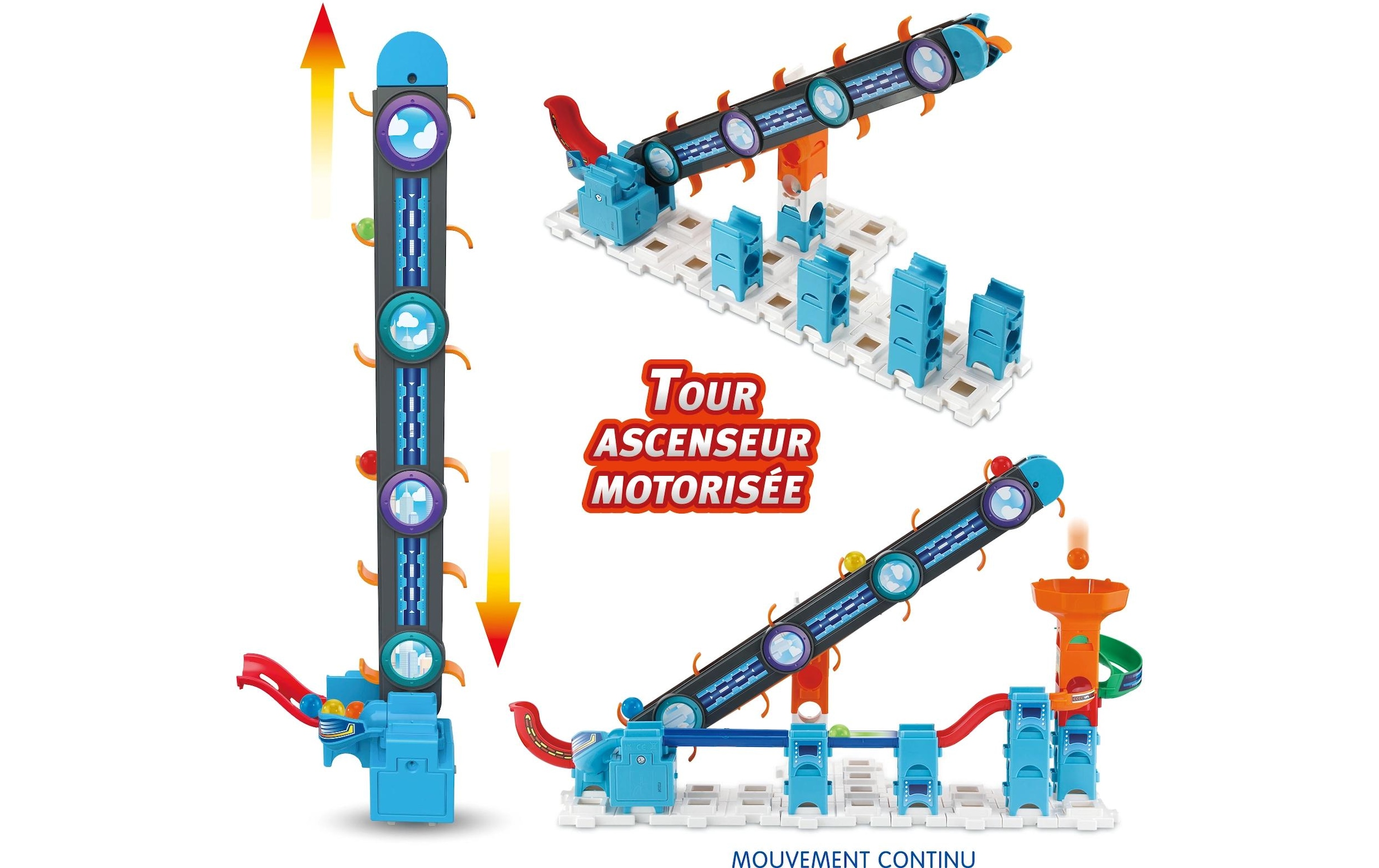 Vtech® Kugelbahn »Marble Rush Super Sky Tower Set XL300E -FR-«, (143 tlg.)