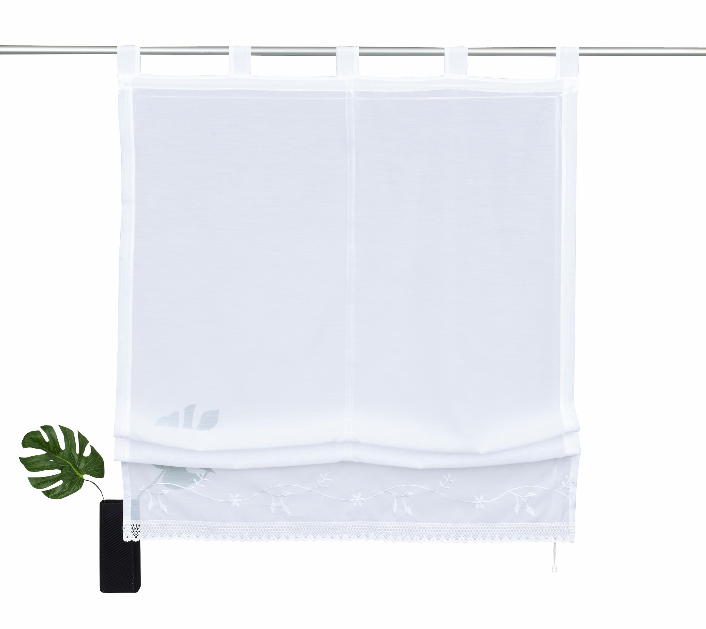 OTTO home Raffrollo "Idaho" mit Schlaufen Transparent, Voile, Polyester