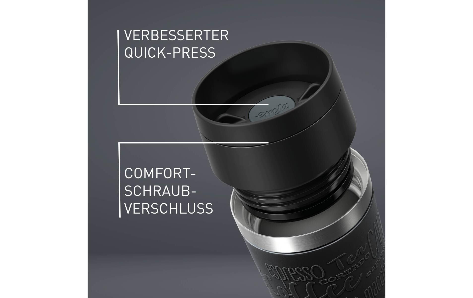 EMSA Travel Mug Classic ISOLIERBECHER 0,36L SCHWARZ N20202