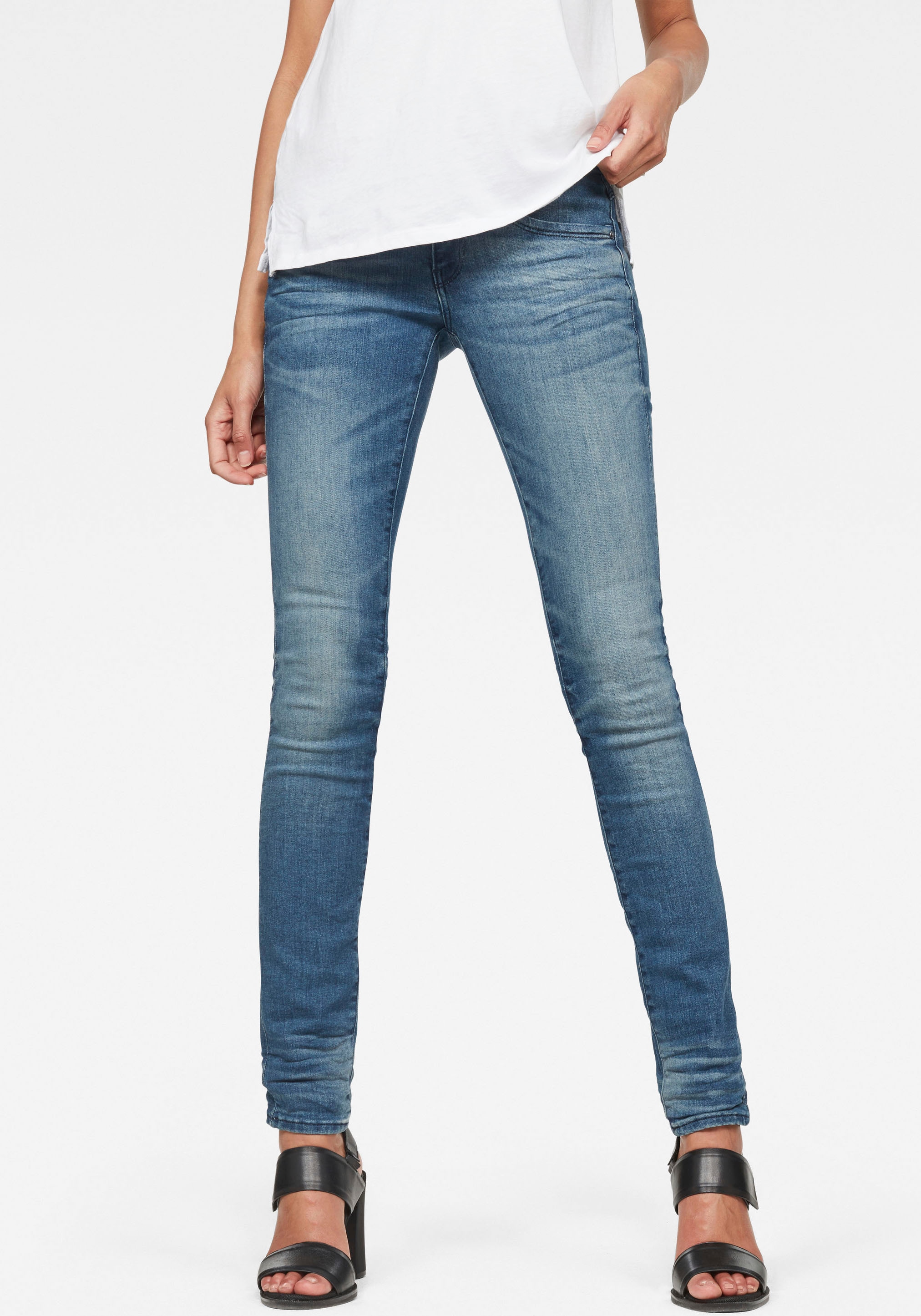 Skinny-fit-Jeans »Mid Waist Skinny«, moderne Version des klassischen 5-Pocket-Designs