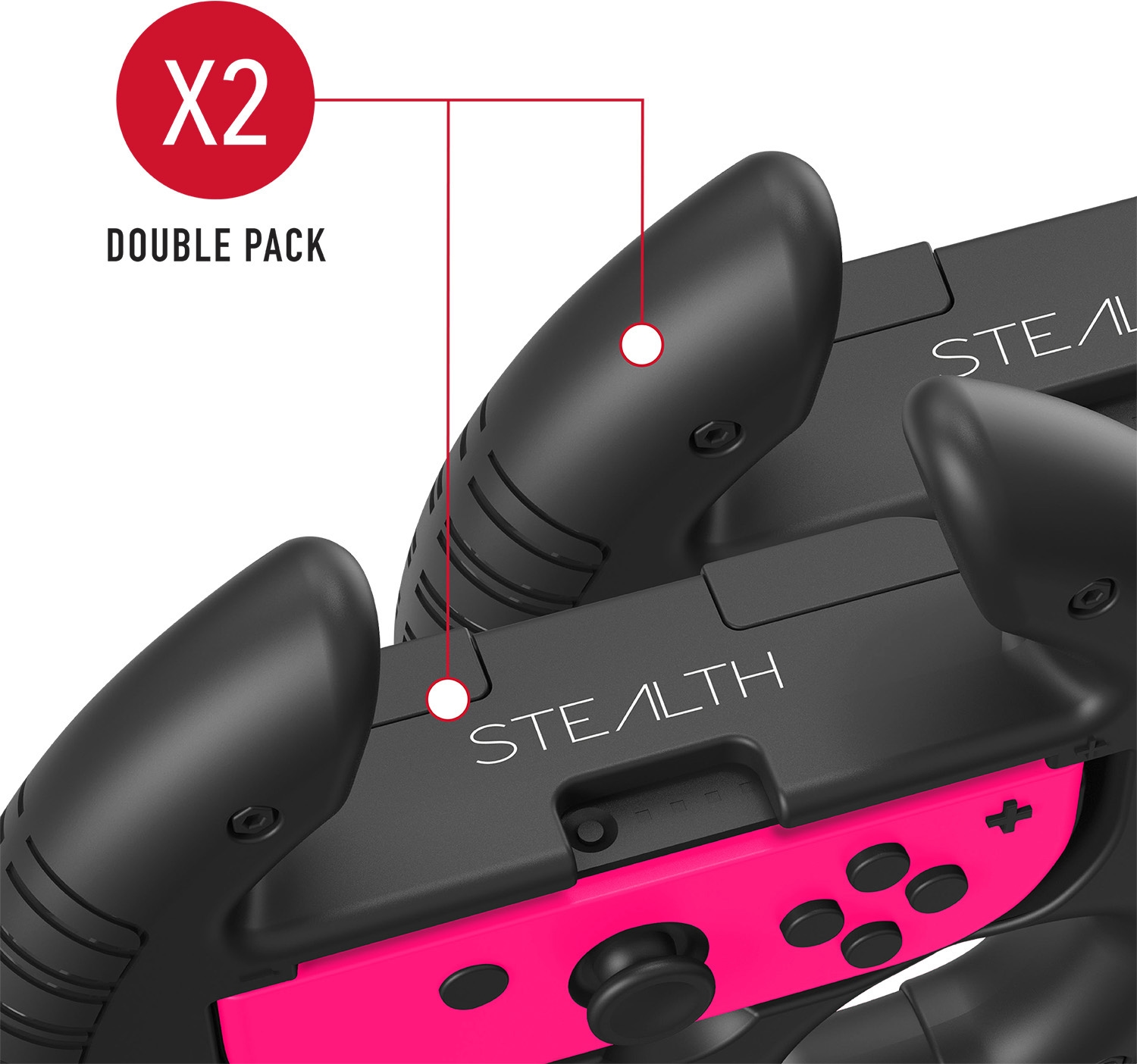 ➥ Stealth Gaming-Lenkrad »Switch Joy-Con Racing Wheel Lenkrad - Doppelpack«  gleich shoppen