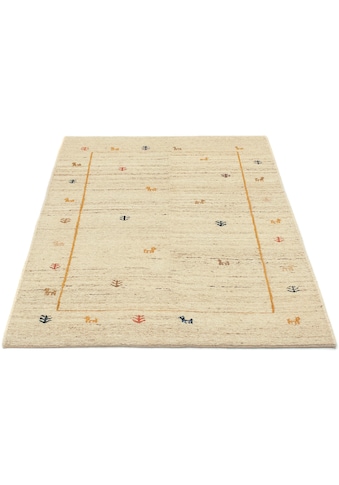 morgenland Wollteppich »Gabbeh Teppich handgeknüpft beige«, rechteckig, 18 mm Höhe,... kaufen