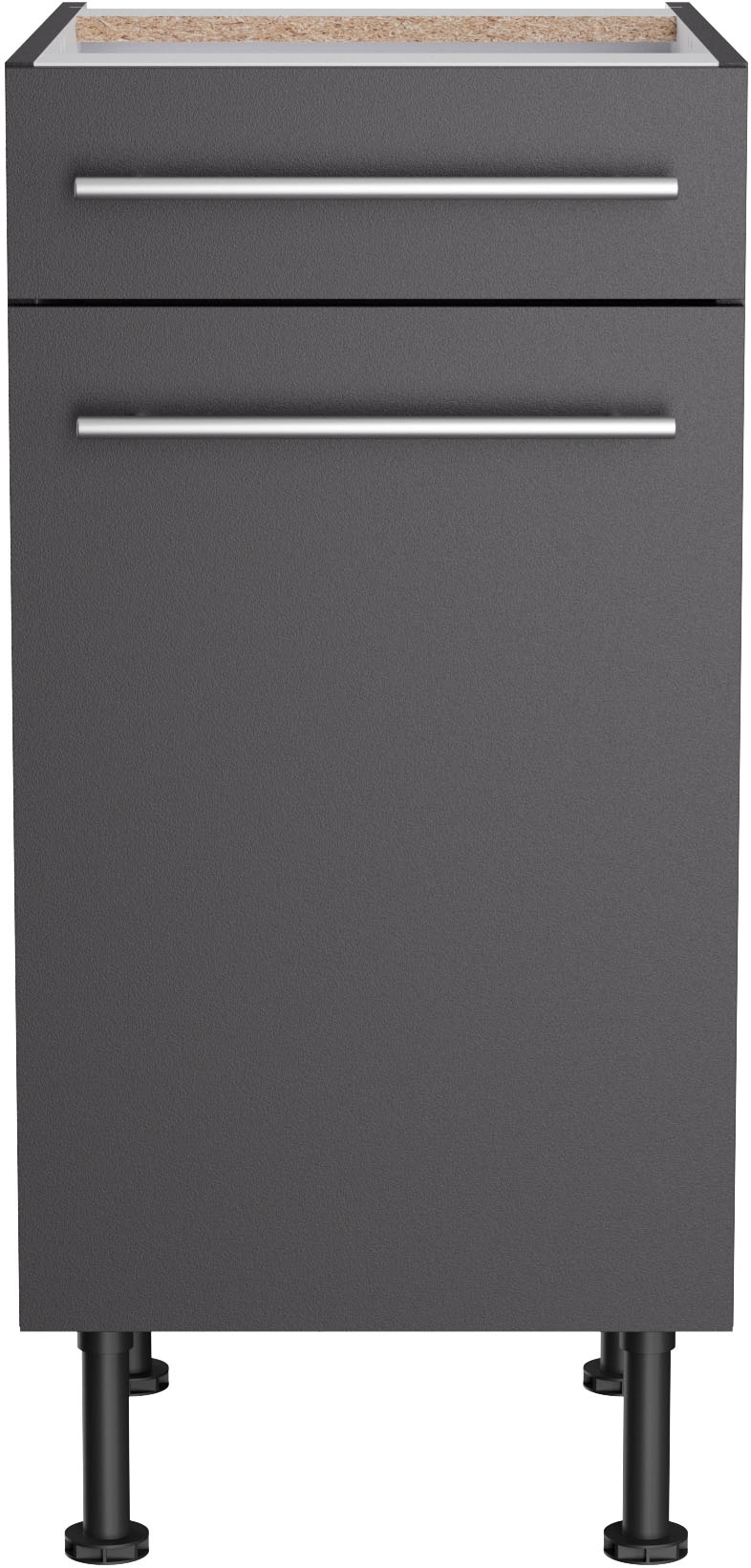 KOCHSTATION Unterschrank »KS-Bern2«, Breite 40 cm, 1 Tür, 1 Schubkasten, 1 Einlegeboden