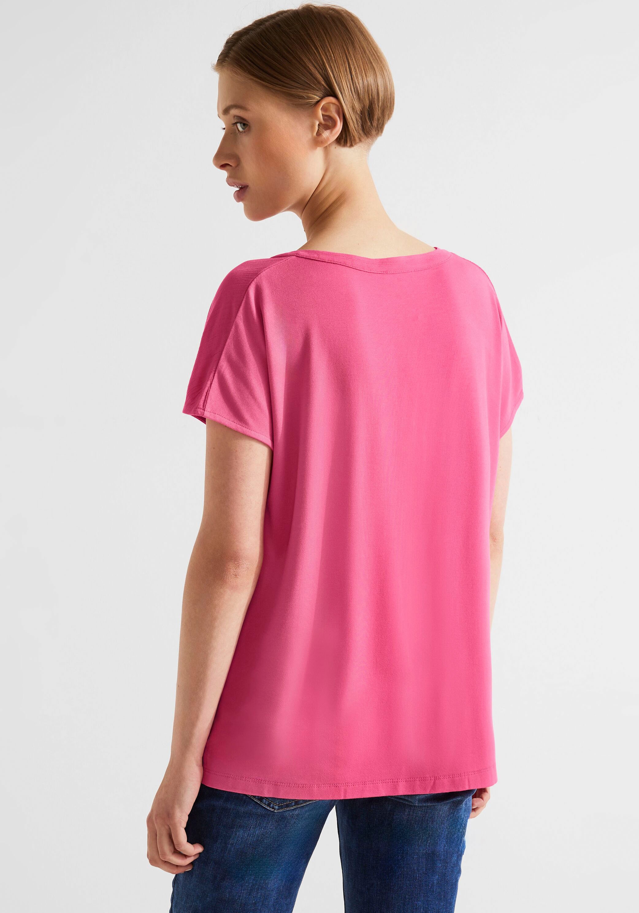 STREET ONE Shirttop, im hüftlangen Schnitt
