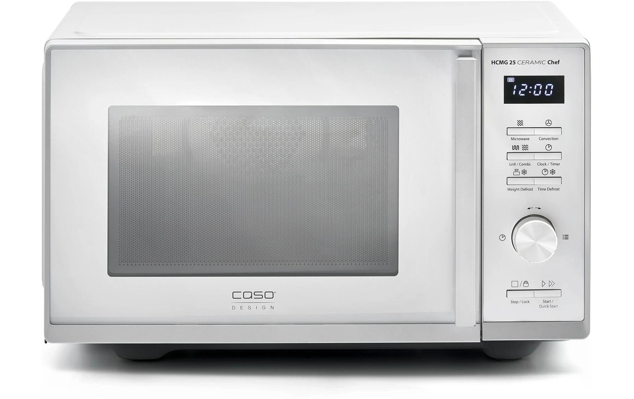 Caso Mikrowelle »mit Grill HCMG 25 Ceramic Chef Silber« 2100 W