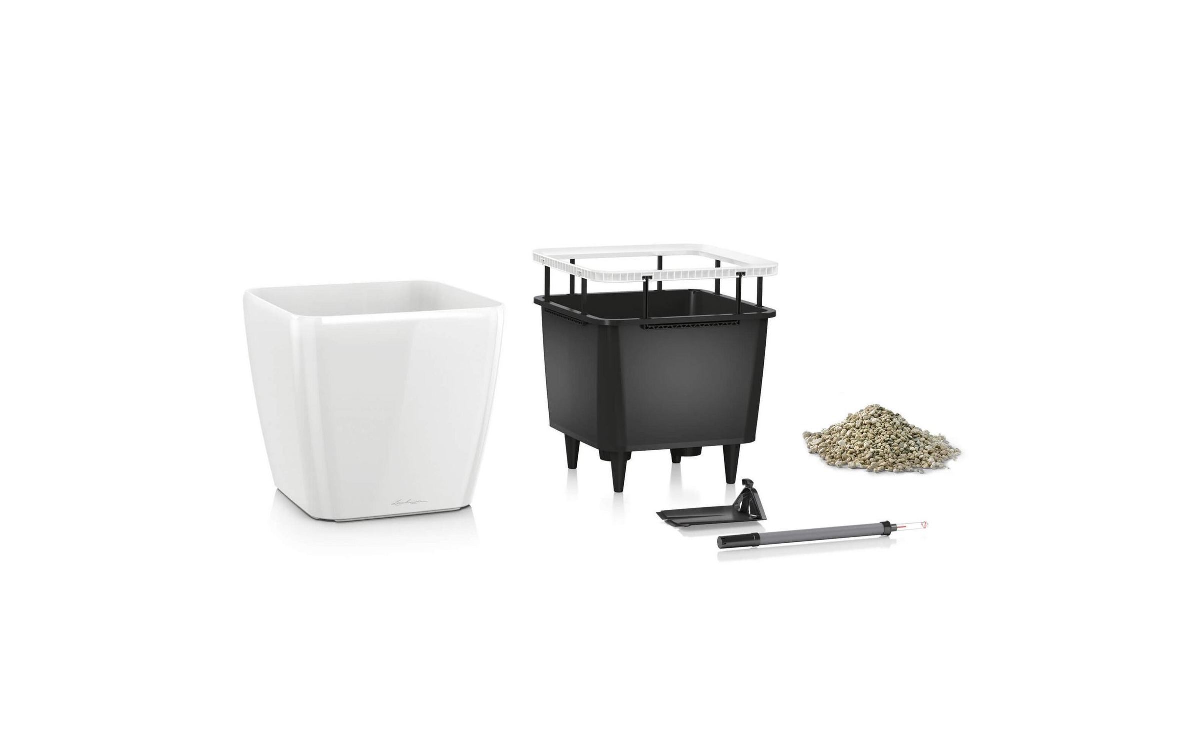 Blumentopf »Lechuza Quadro Premium 21 LS Dunkelgrau«