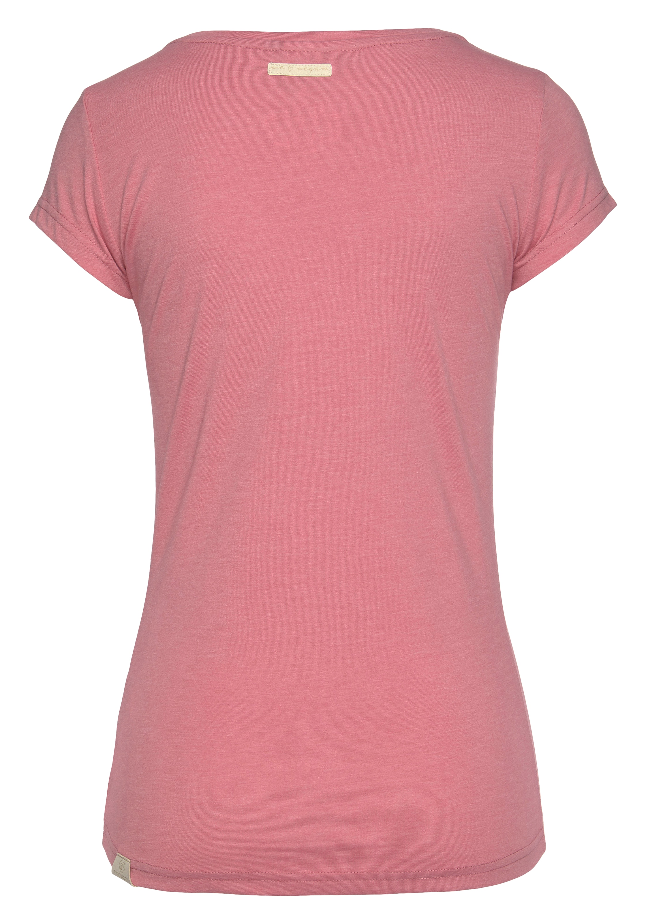 Ragwear T-Shirt »MINT O«, mit Logoschriftzug und Zierknopf-Applikation in natürlicher  Holzoptik online kaufen bei Jelmoli-Versand Schweiz