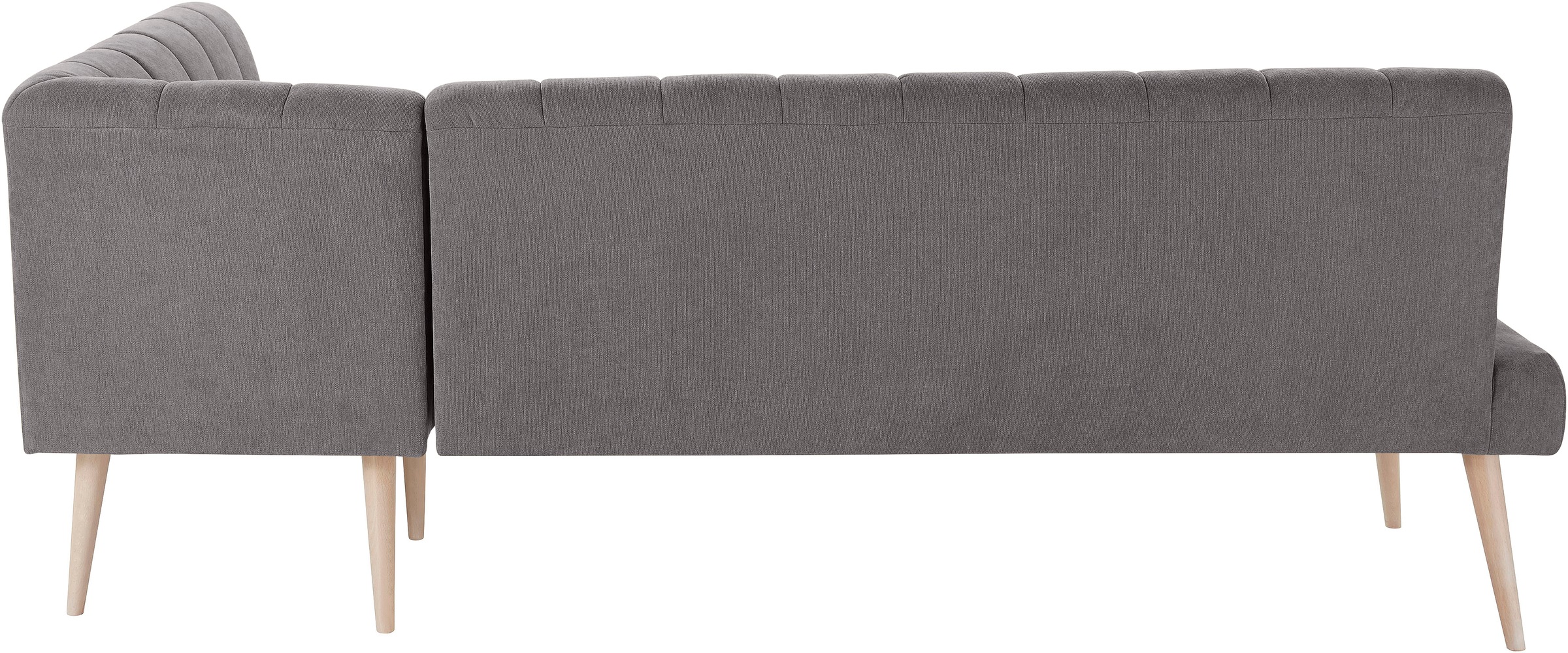 exxpo - sofa fashion Eckbank »Costa, moderne Rückensteppung, bequem und elegant, hoher Holzfuss«, hochwertig verarbeitet, Frei im Raum stellbar