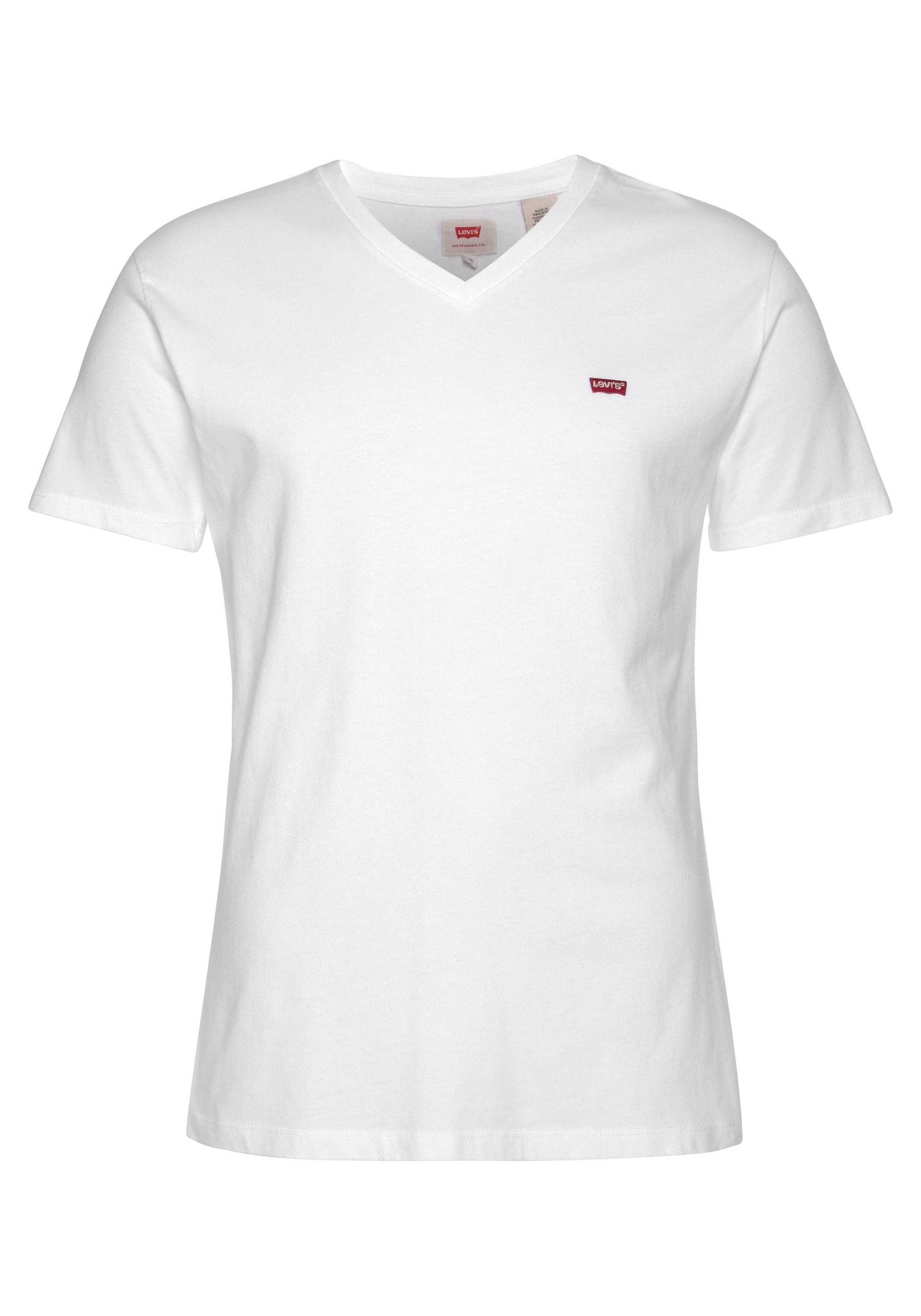 Levi's® V-Shirt »LE ORIGINAL HM VNECK«, mit Logostickerei