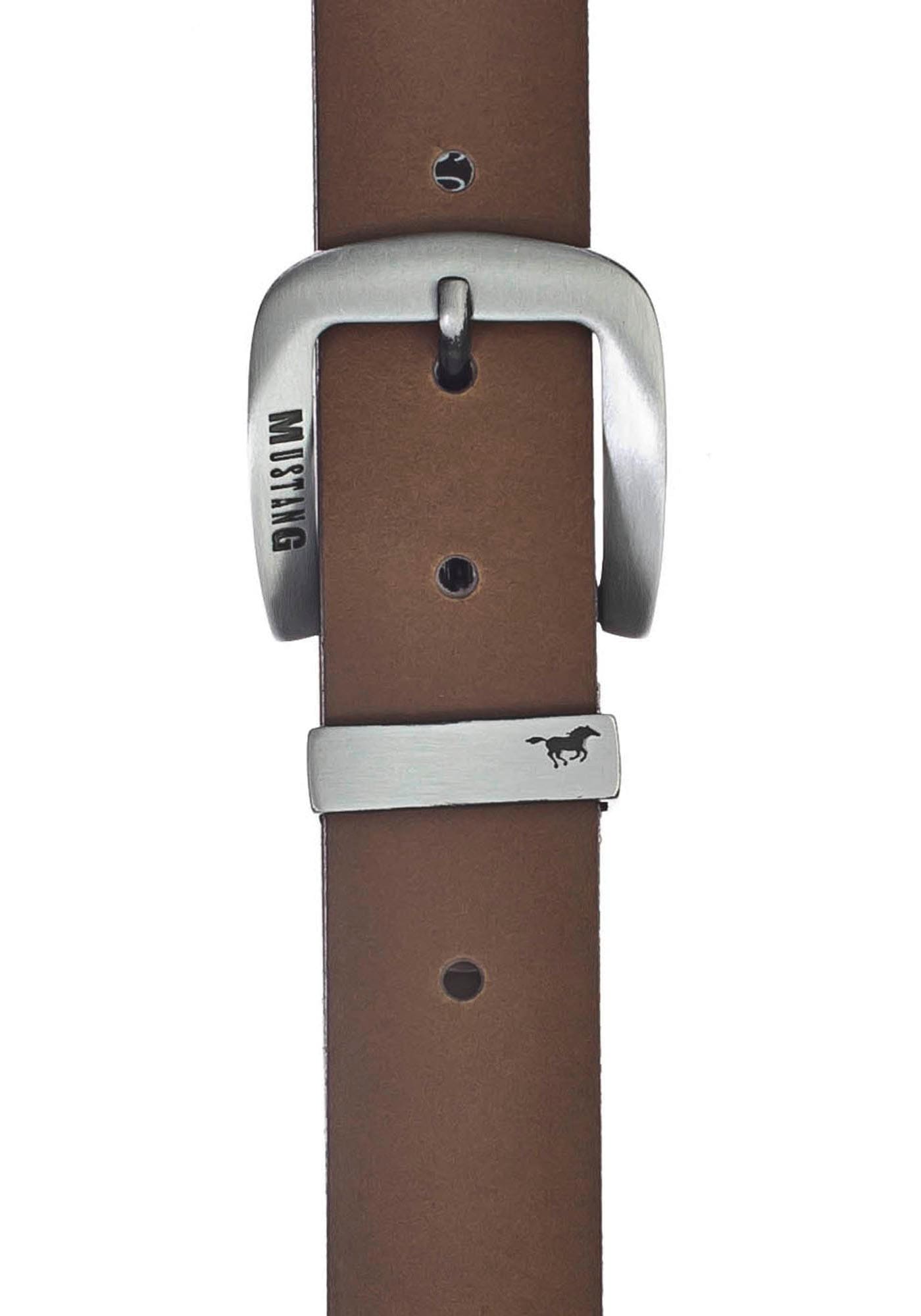 MUSTANG Ledergürtel, bis 130 cm, mit charakteristischer Markenprägung  online kaufen | Jelmoli-Versand