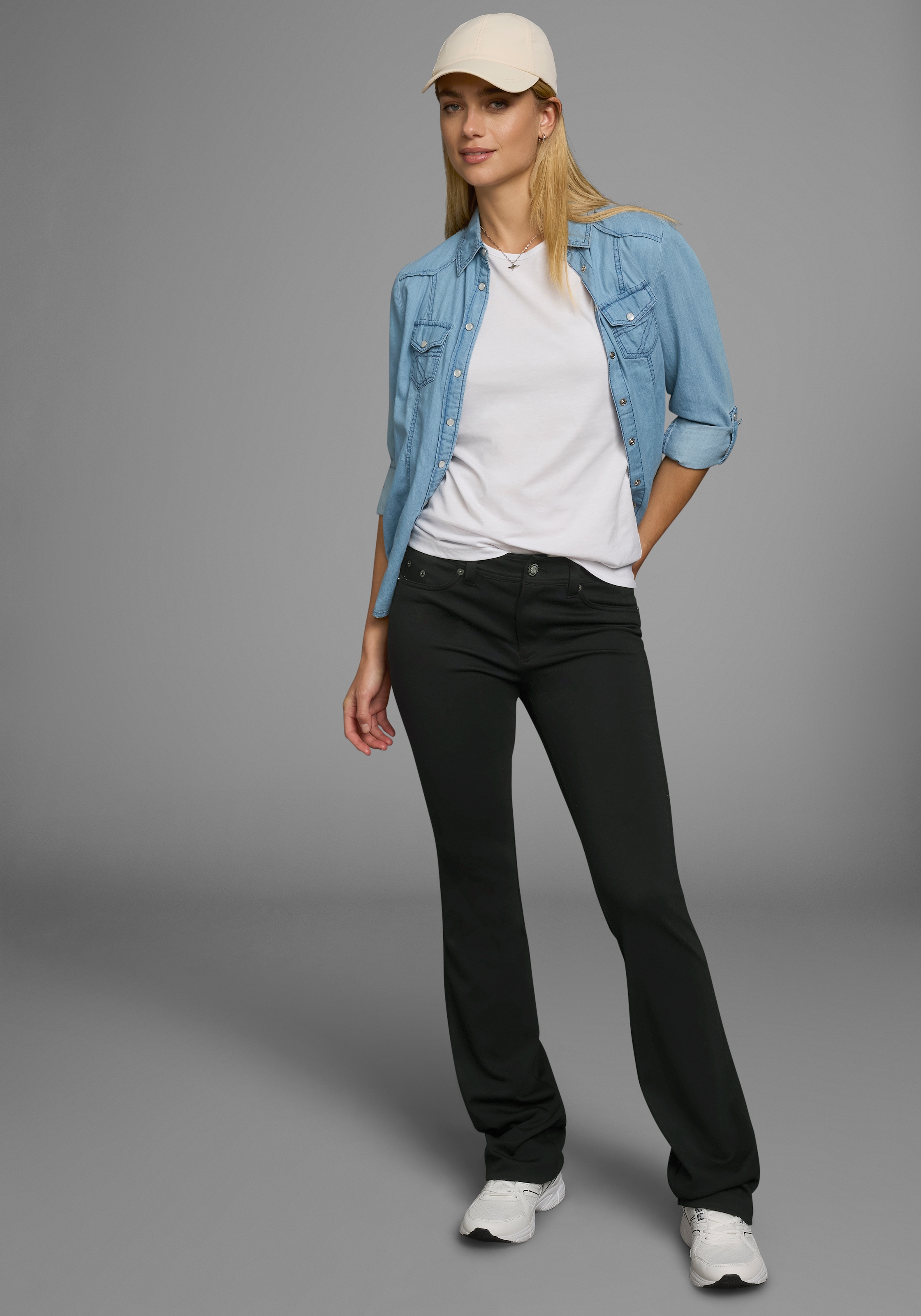 Laura Scott Bootcuthose, aus Jersey-Qualität