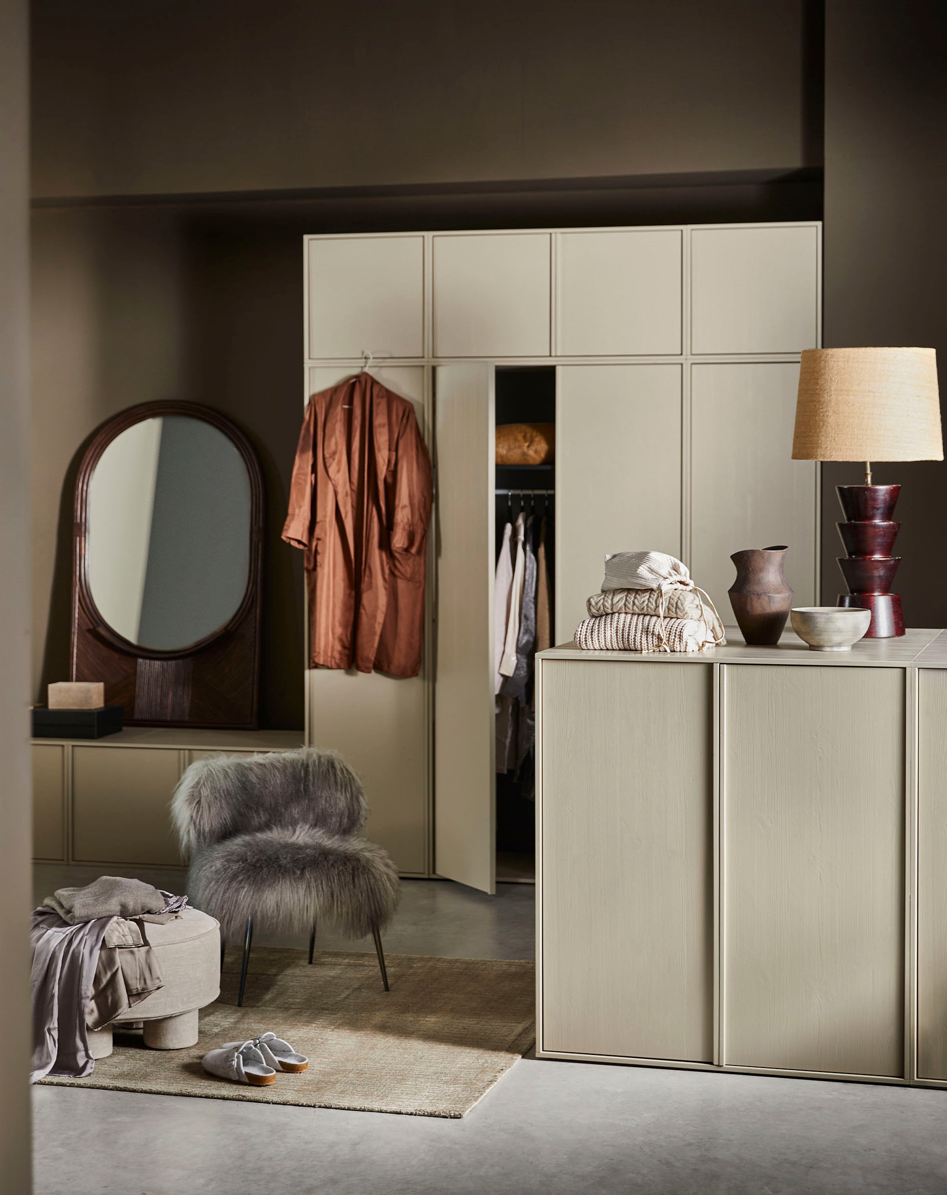 WOOOD Mehrzweckschrank »Daily Garderobenschrank«, mit Push-to-Open Funktion, Höhe 200 cm, Breite 50 oder 100 cm