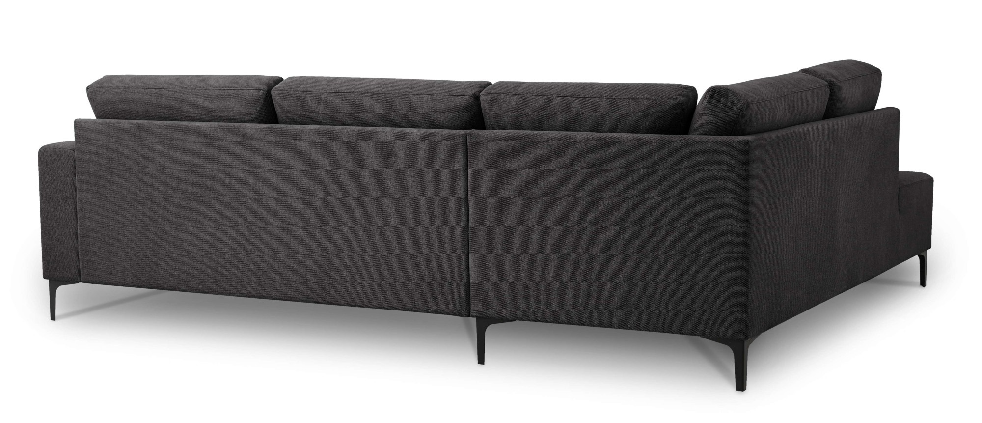 Home affaire Ecksofa »Tournon, L-Form, Breite 256 cm, Webstoff, Chenille«, Designsofa im nordischen Stil, Wellenunterfederung, Metallfüsse