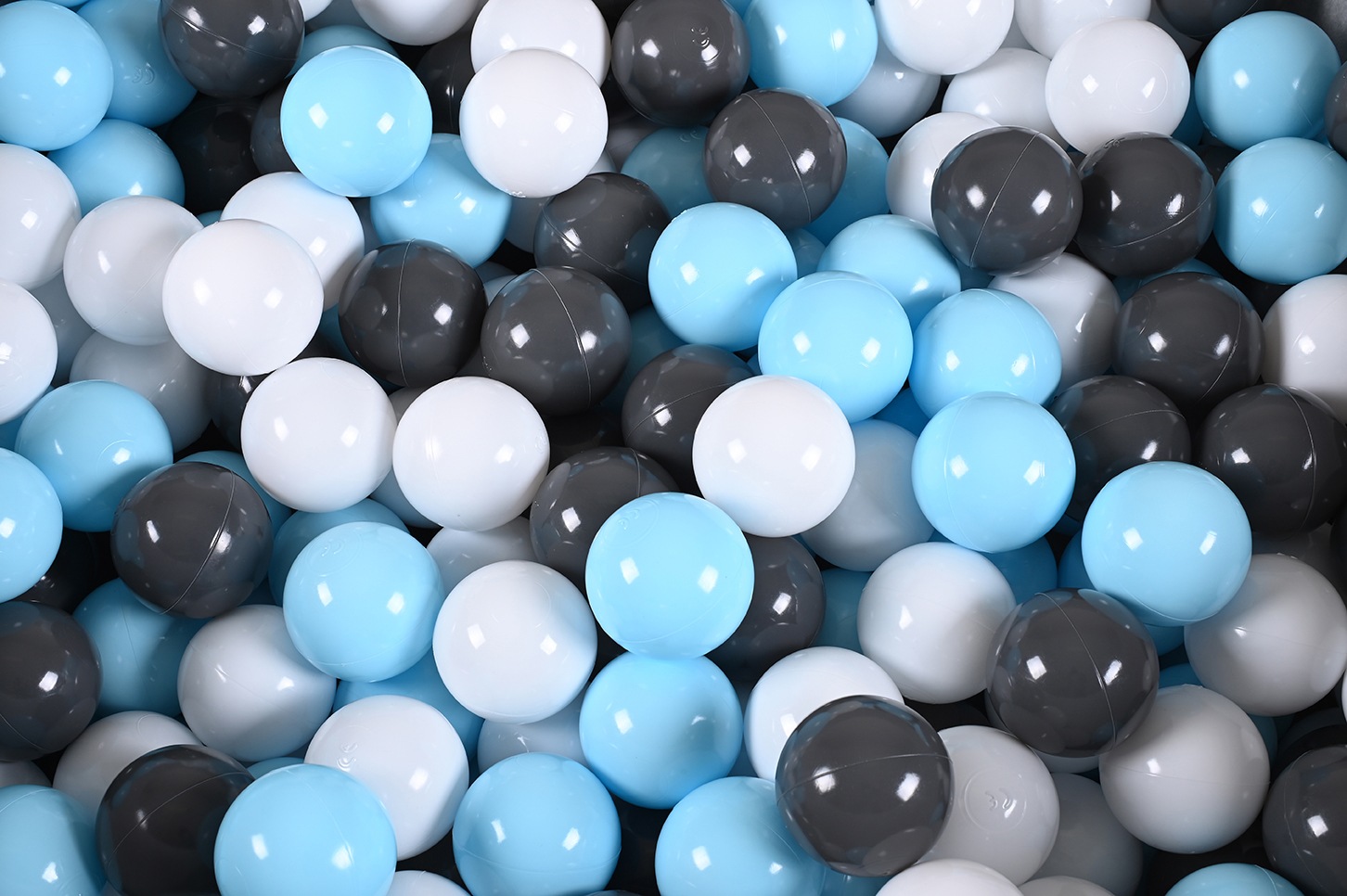 Knorrtoys® Bällebad »Soft, Grey White Stars«, mit 300 Bälle creme/Grey/lightBlue; Made in Europe