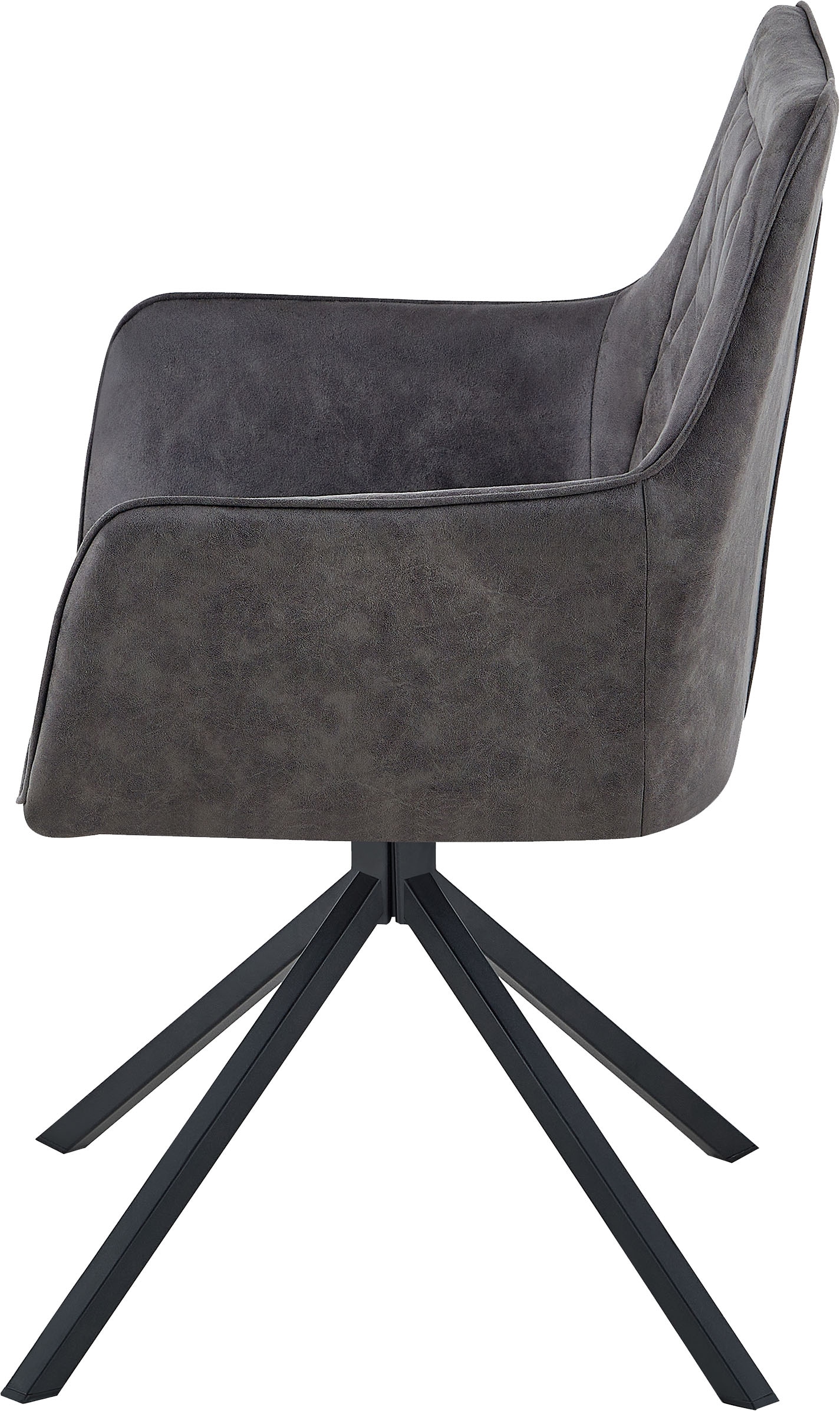 Kayoom Drehstuhl »Stuhl Aeron 125, mit Armlehne, 180° drehbar, mit Rückholautomatik«, 1 St., 180°-drehbar mit Auto-Rückholfunktion,einfaches Aufstehen mit Armlehne