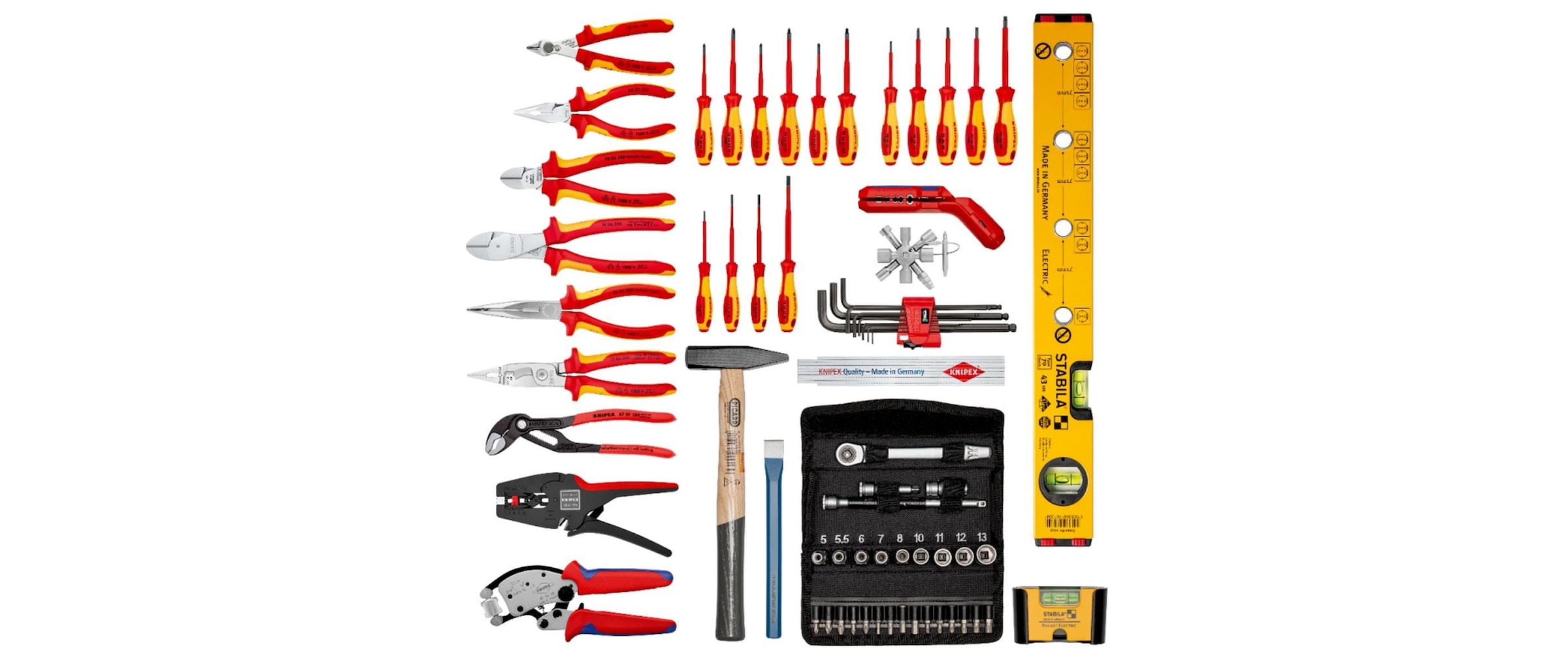 Knipex Werkzeugkoffer »BIG Basic Move ElektroPlus, 68-teilig«, (68 St.)