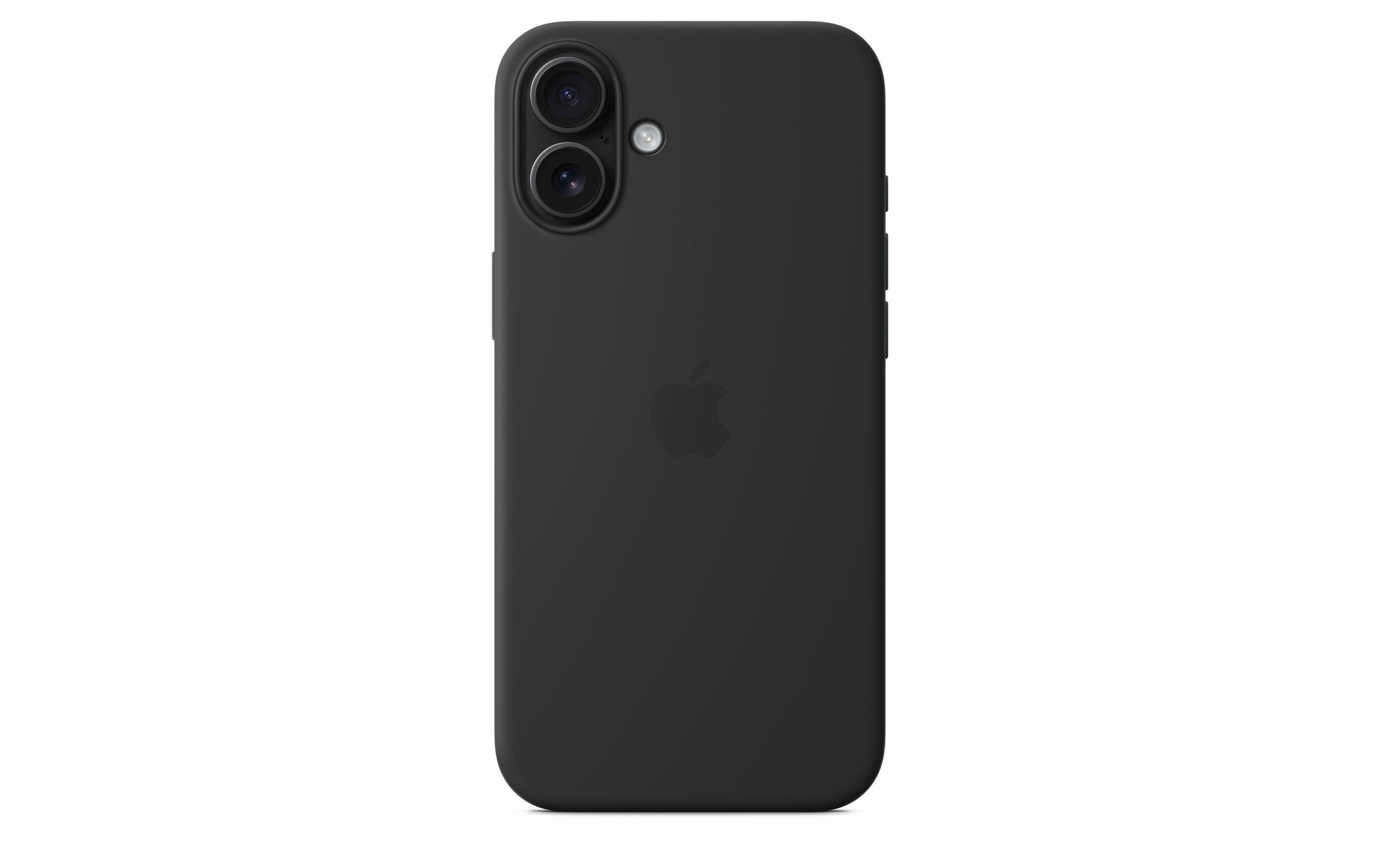 Apple Smartphone Silikon Case mit MagSafe, iPhone 16 Plus, Schwarz