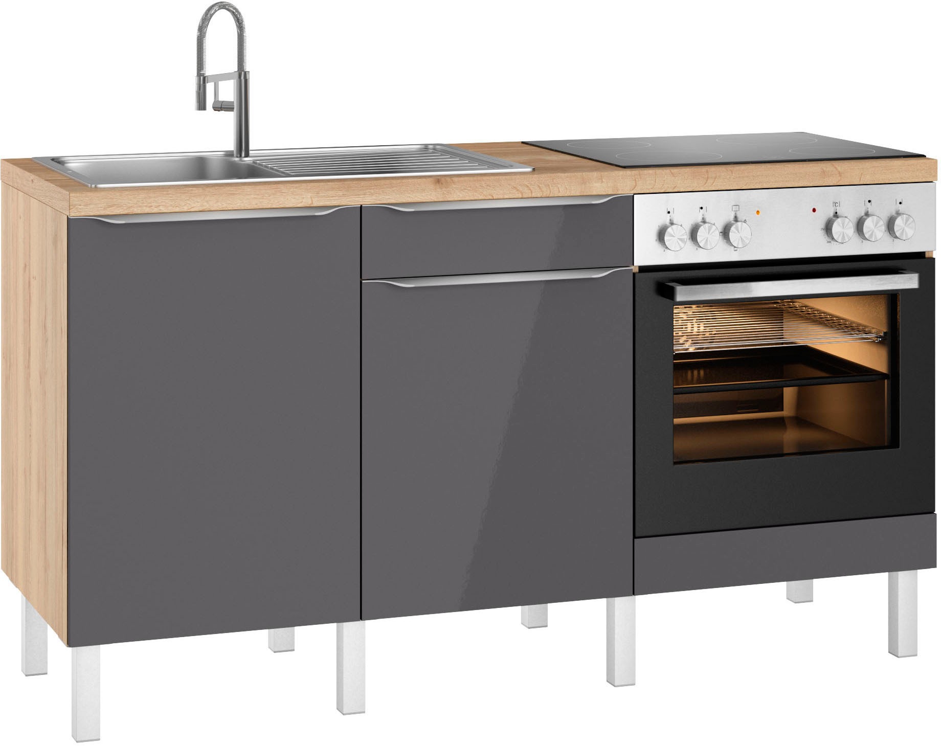 OPTIFIT Küche "Lilly2" Breite 160 cm, wahlweise mit E-Geräten
